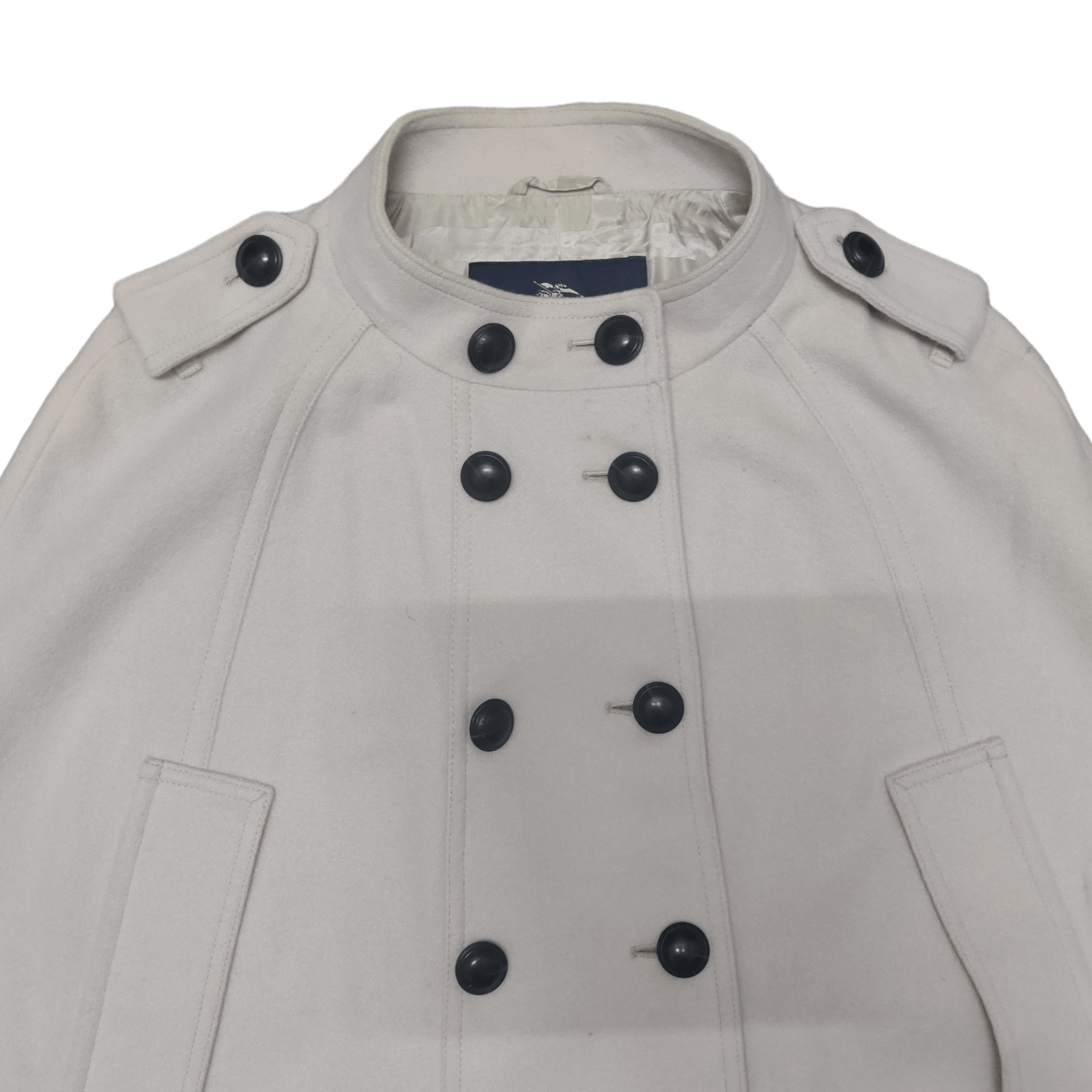 Burberry Vintage Burberry London Wool Double Breasted Coat Ponchos Size XL / US 12-14 / IT 48-50 - 2 Thumbnail