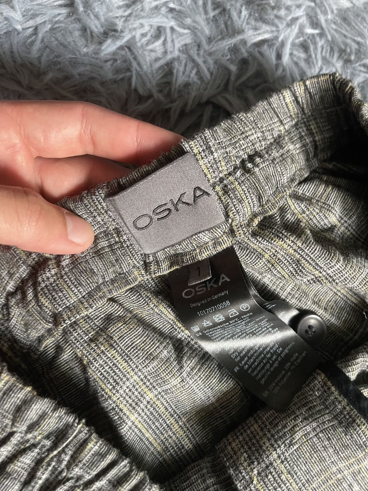 Vintage Oska Germany avant garde wool check pants Size 26" / US 2 / IT 38 - 10 Thumbnail