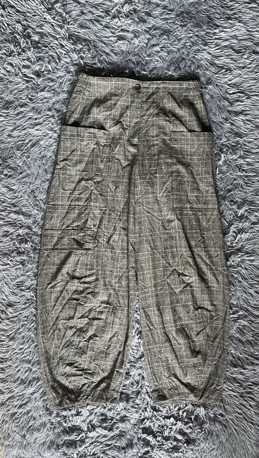 Vintage Oska Germany avant garde wool check pants Size 26" / US 2 / IT 38 - 1 Thumbnail