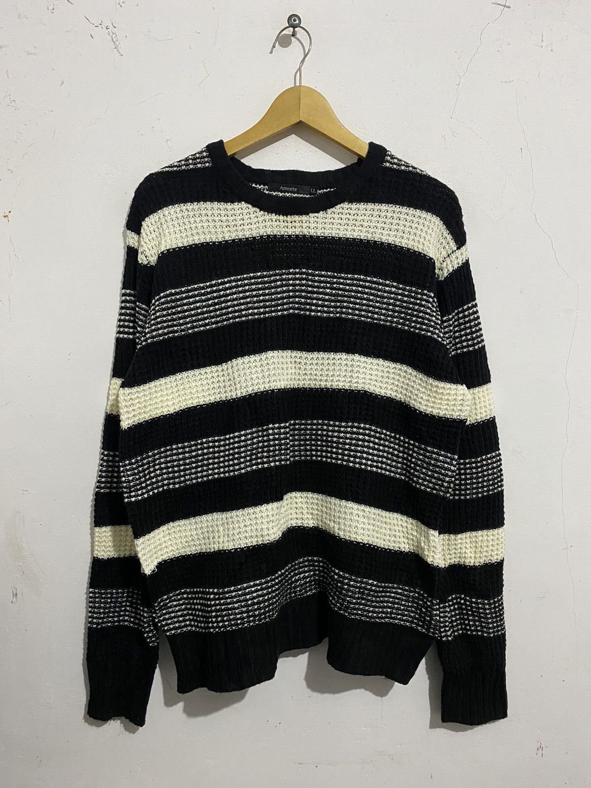 Beauty Beast 🖤BLACKDAY🖤Amorte-Knitted Stripe Like Numbernine Size US L / EU 52-54 / 3 - 1 Thumbnail