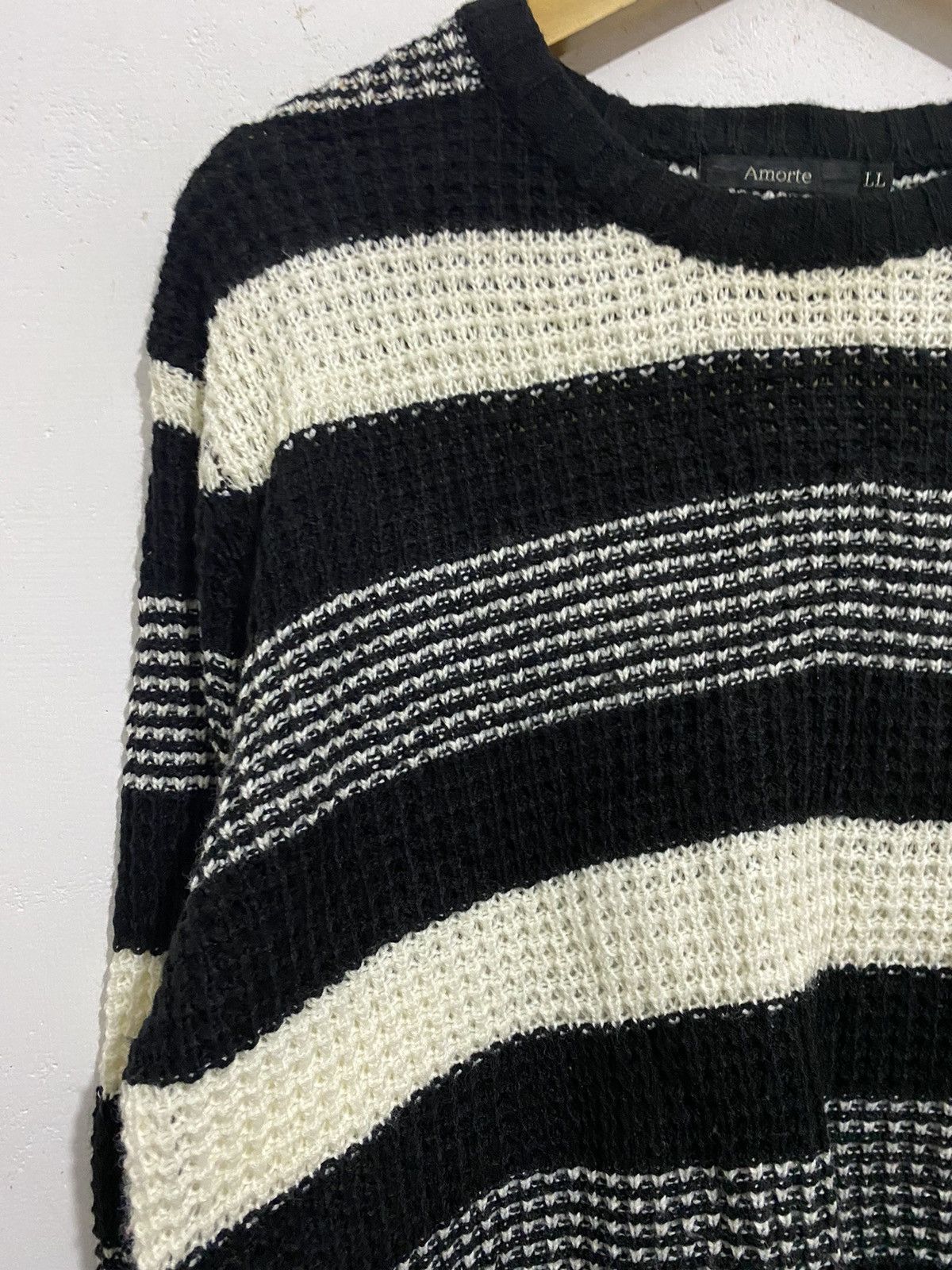 Beauty Beast 🖤BLACKDAY🖤Amorte-Knitted Stripe Like Numbernine Size US L / EU 52-54 / 3 - 2 Thumbnail