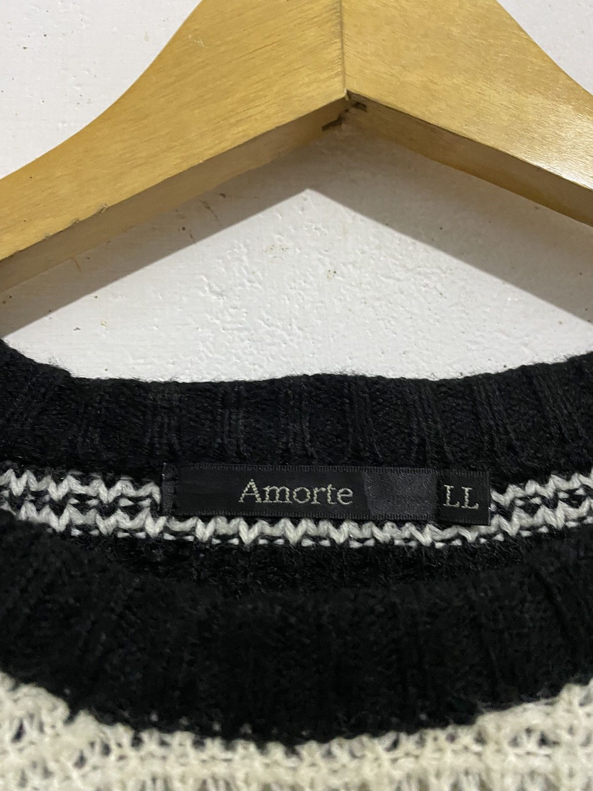 Beauty Beast 🖤BLACKDAY🖤Amorte-Knitted Stripe Like Numbernine Size US L / EU 52-54 / 3 - 5 Thumbnail