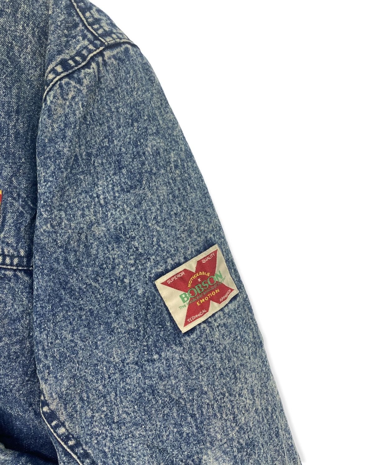 Vintage Vintage Bobson Denim Fly Jacket Size US S / EU 44-46 / 1 - 3 Thumbnail