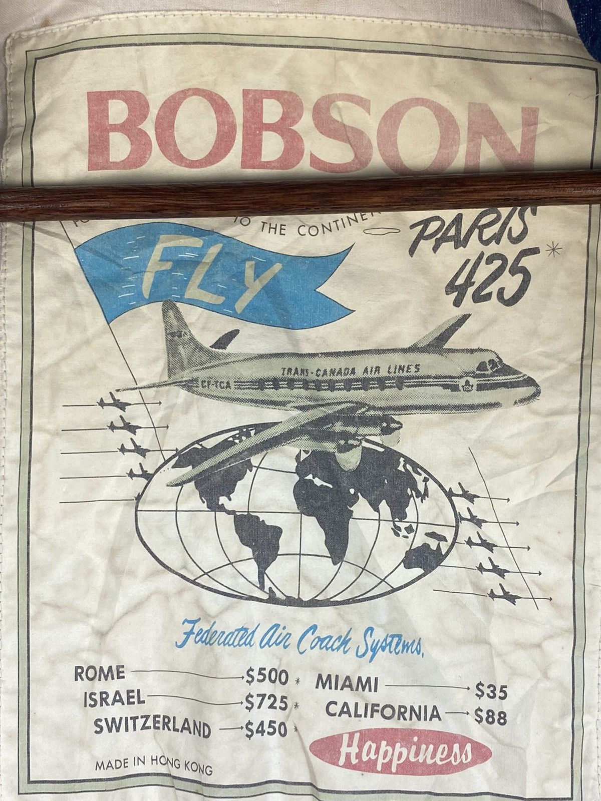 Vintage Vintage Bobson Denim Fly Jacket Size US S / EU 44-46 / 1 - 8 Thumbnail