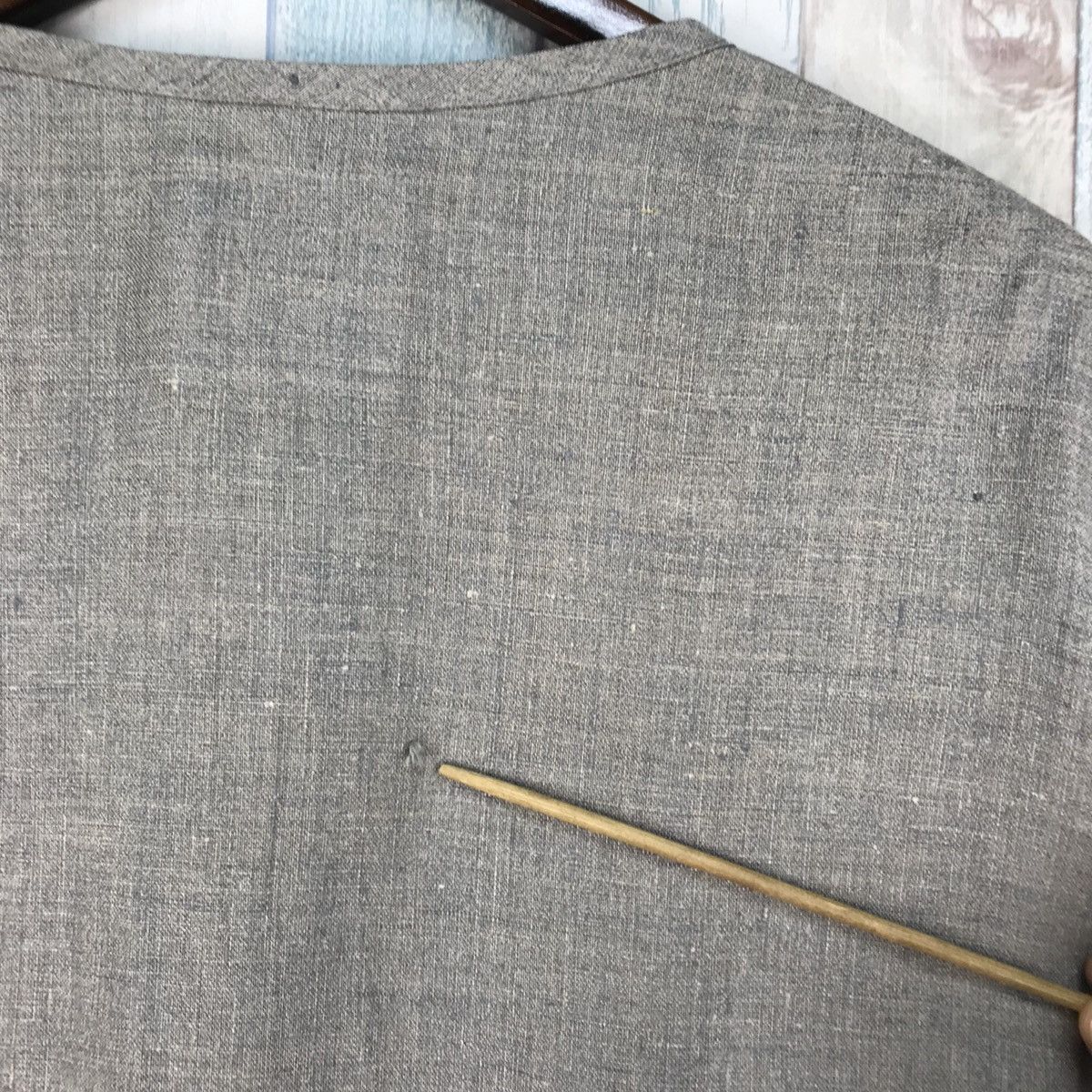 Yohji Yamamoto Vintage Yohji Yamamoto Linen Button Jacket Size US L / EU 52-54 / 3 - 9 Thumbnail