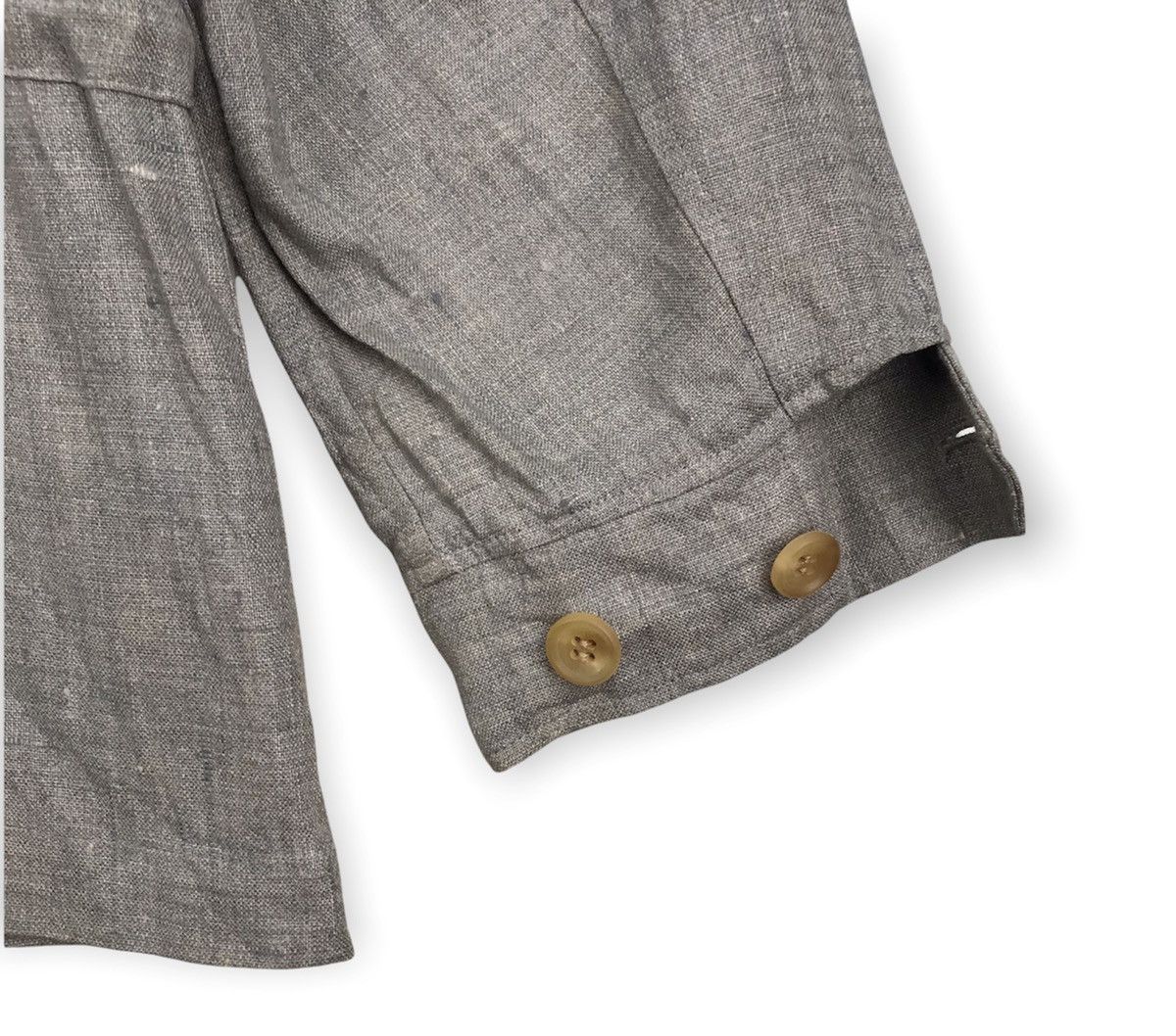 Yohji Yamamoto Vintage Yohji Yamamoto Linen Button Jacket Size US L / EU 52-54 / 3 - 5 Thumbnail