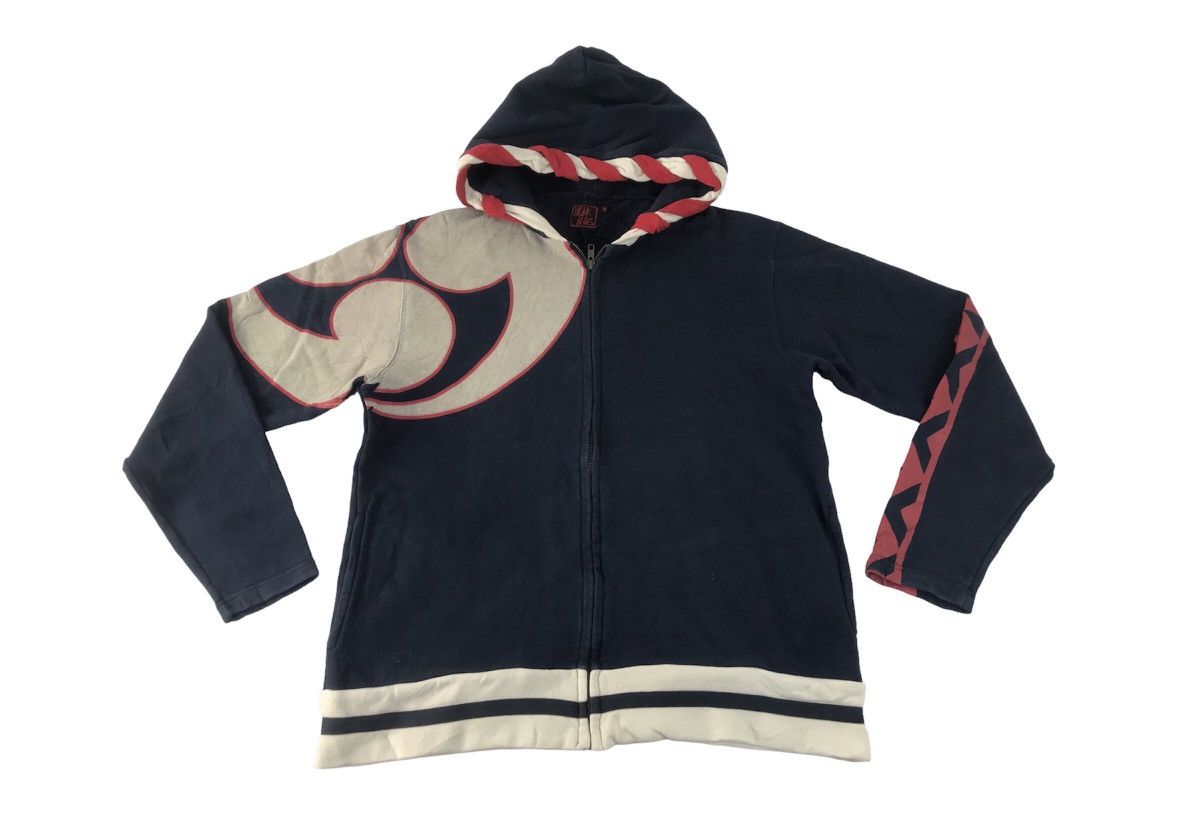 Ethic Logo Hoodies Jacket Full Zip Japanese Designer K2297j