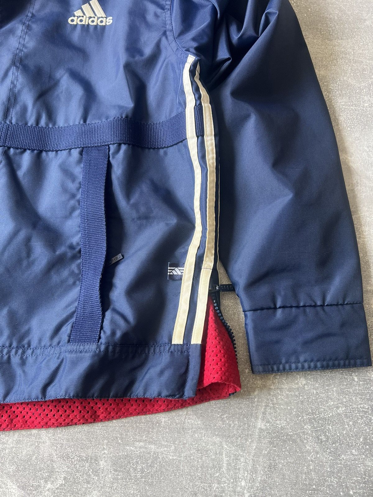 Vintage 90s Vintage Adidas Blue Nylon Zip Jacket Size S - M Size US S / EU 44-46 / 1 - 4 Thumbnail