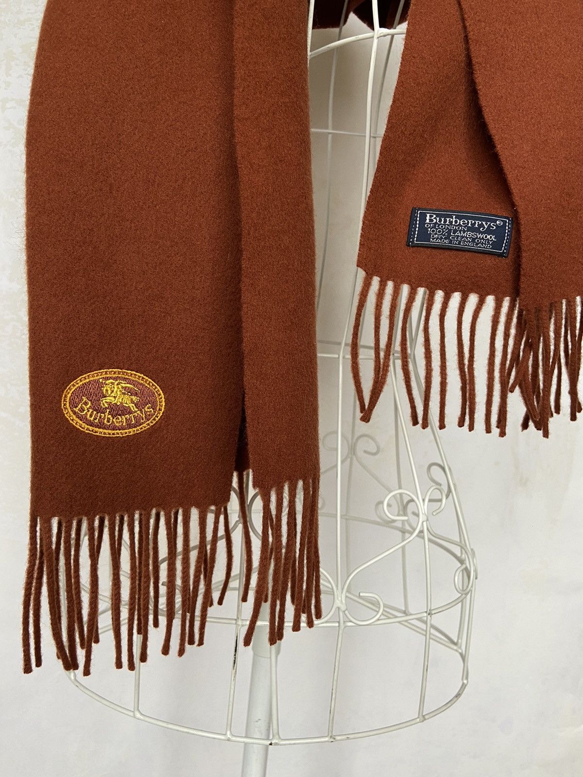 Burberry NEW! Burberry of London Embroidered Crest Scarf Size ONE SIZE - 3 Thumbnail
