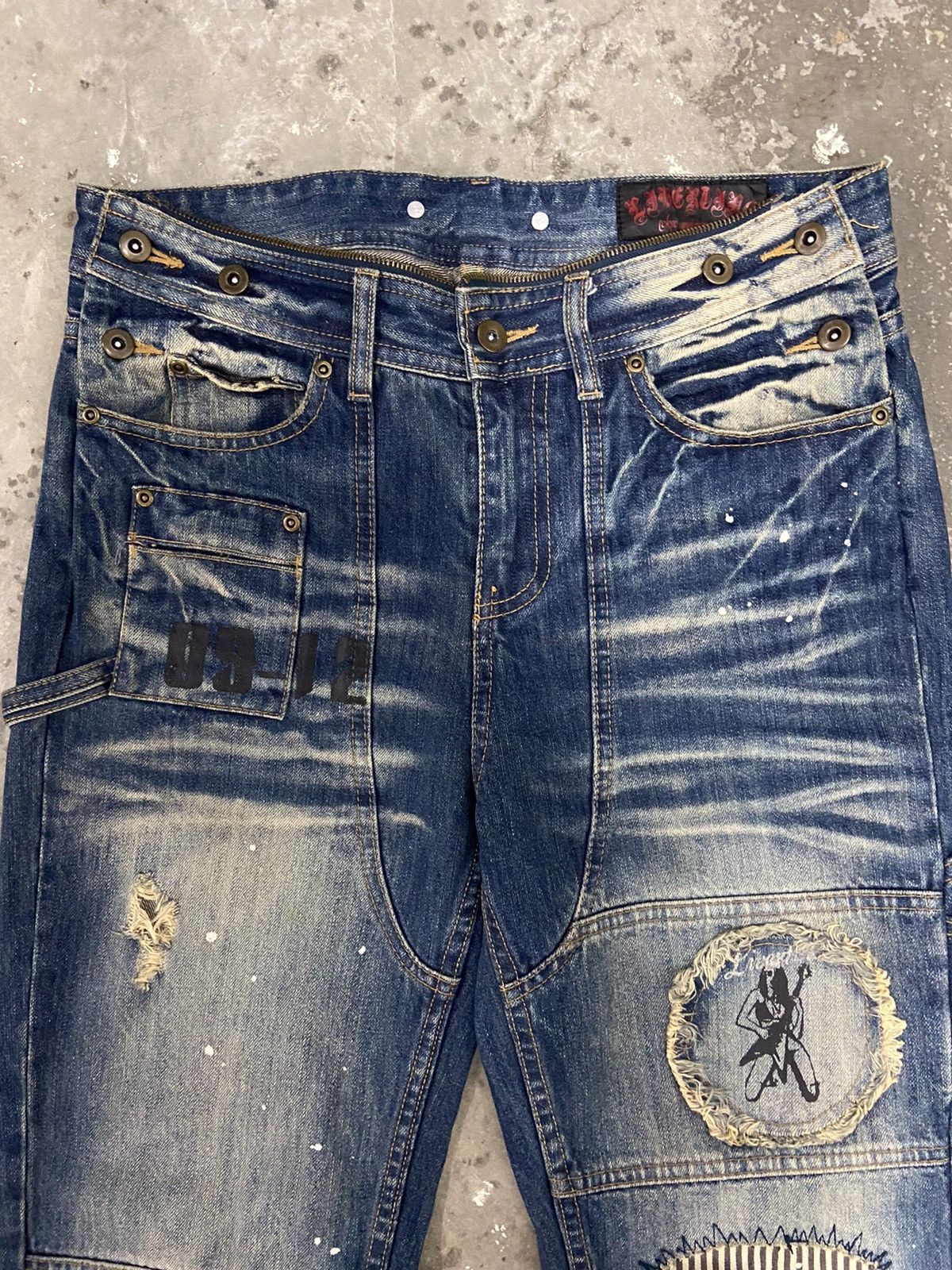 Japanese Brand × Seditionaries × Vintage Tokyo Underground Japan Patches Distressed Punk Design Jeans Size US 31 - 7 Thumbnail
