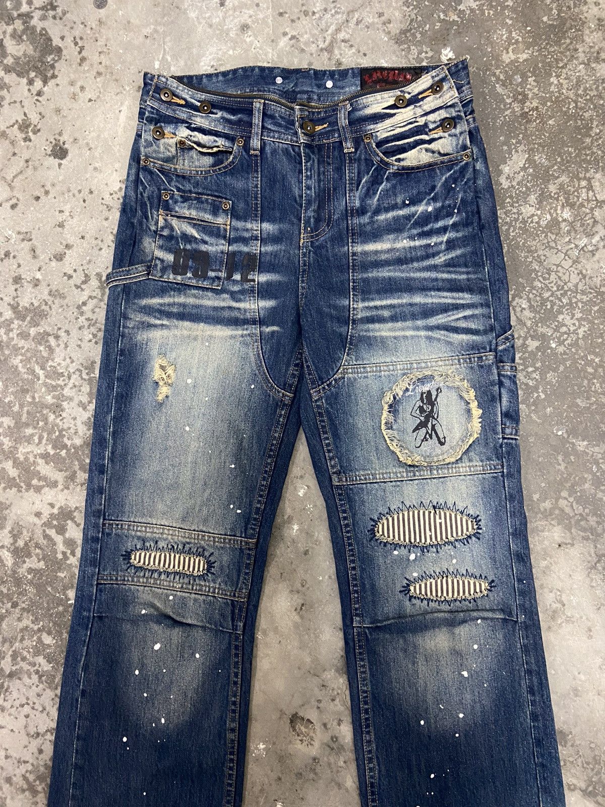 Japanese Brand × Seditionaries × Vintage Tokyo Underground Japan Patches Distressed Punk Design Jeans Size US 31 - 2 Thumbnail