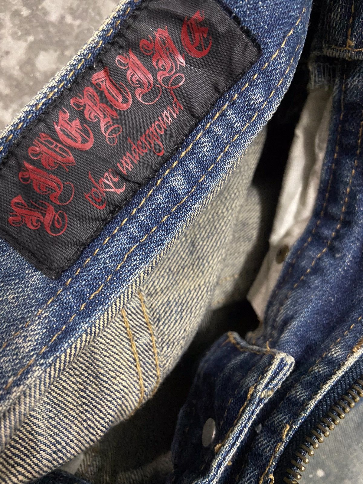 Japanese Brand × Seditionaries × Vintage Tokyo Underground Japan Patches Distressed Punk Design Jeans Size US 31 - 16 Thumbnail
