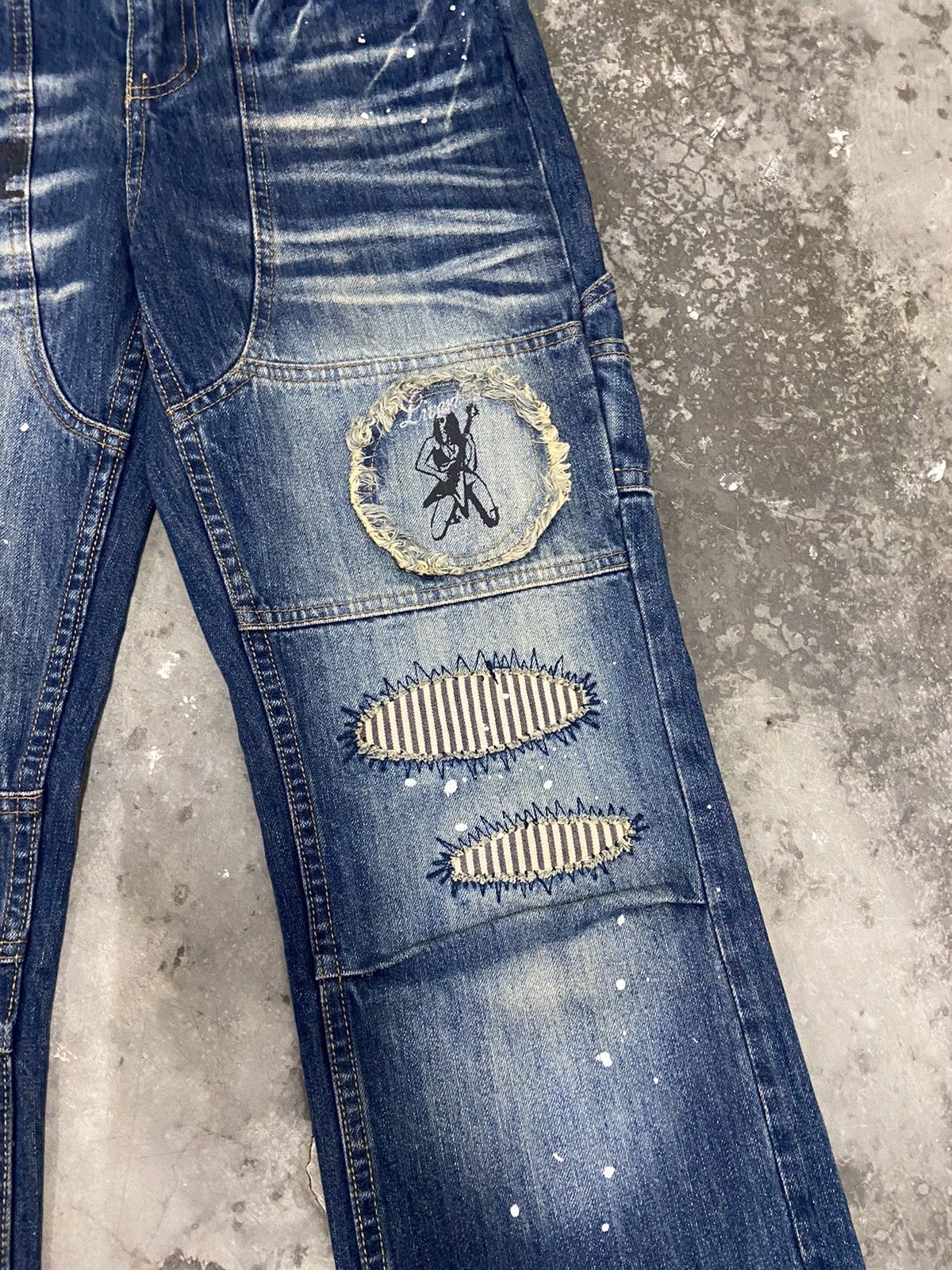 Japanese Brand × Seditionaries × Vintage Tokyo Underground Japan Patches Distressed Punk Design Jeans Size US 31 - 5 Thumbnail