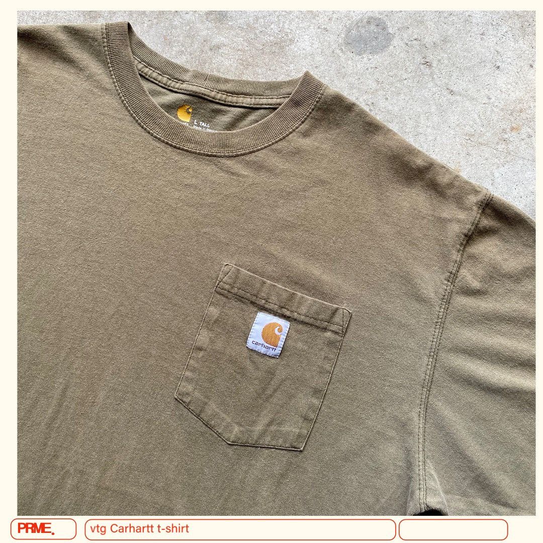 Carhartt × Vintage vintage Y2K CARHARTT Faded Logo Pocket t-shirt Size US L / EU 52-54 / 3 - 7 Thumbnail