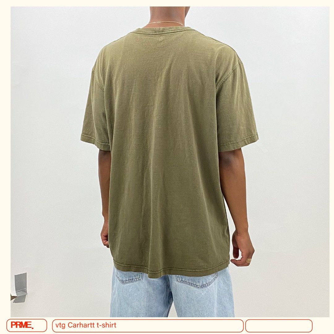 Carhartt × Vintage vintage Y2K CARHARTT Faded Logo Pocket t-shirt Size US L / EU 52-54 / 3 - 4 Thumbnail