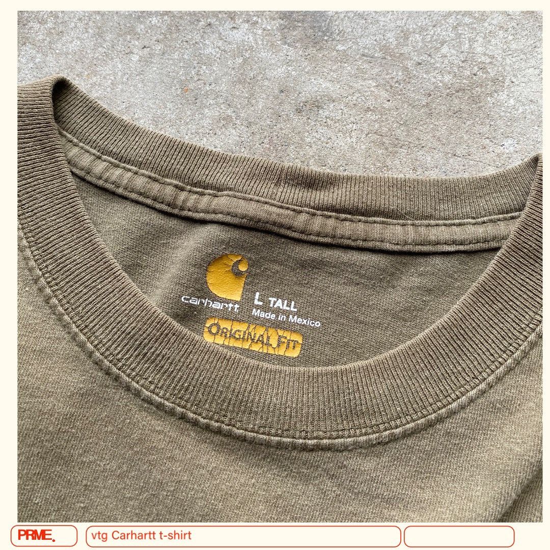 Carhartt × Vintage vintage Y2K CARHARTT Faded Logo Pocket t-shirt Size US L / EU 52-54 / 3 - 10 Thumbnail