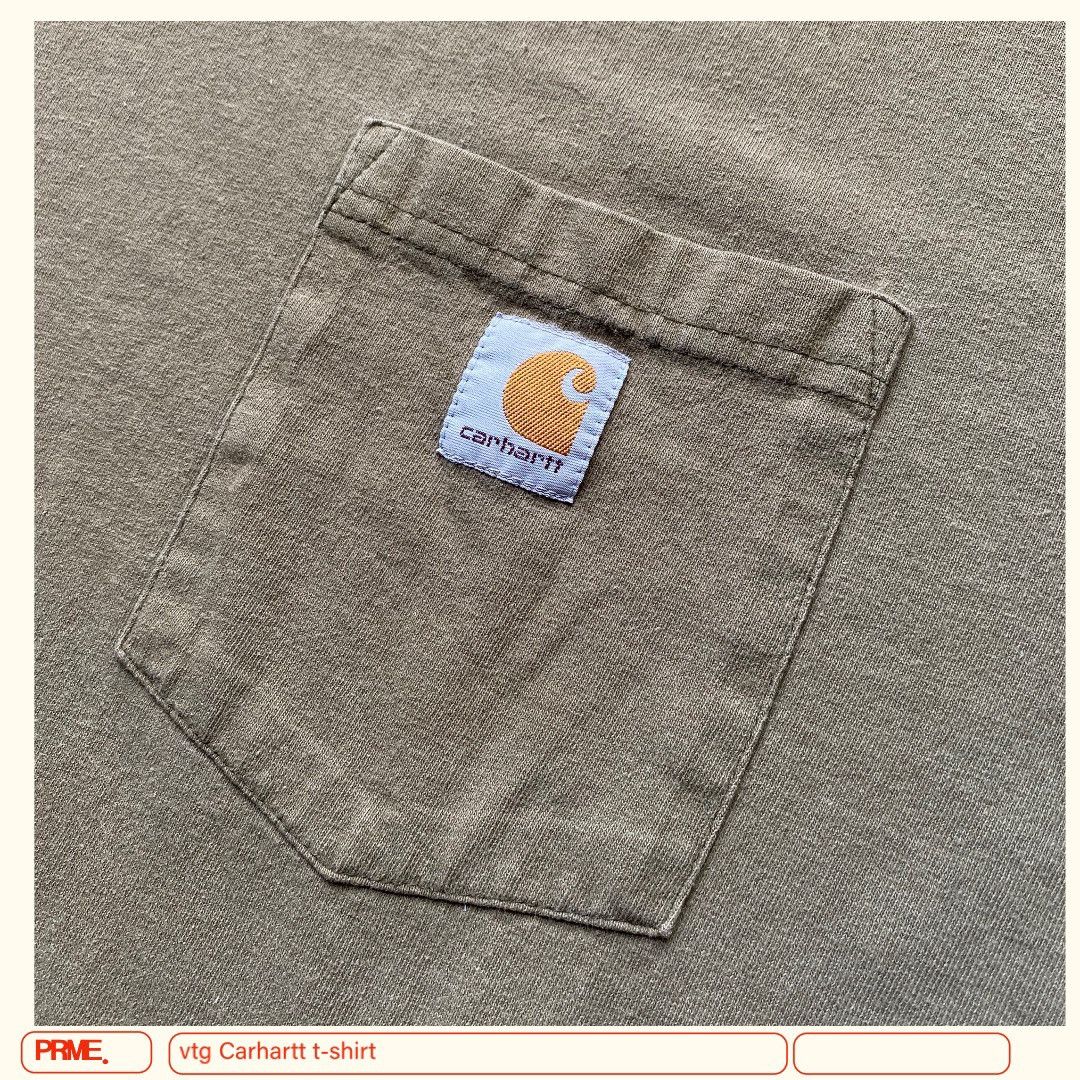 Carhartt × Vintage vintage Y2K CARHARTT Faded Logo Pocket t-shirt Size US L / EU 52-54 / 3 - 8 Thumbnail