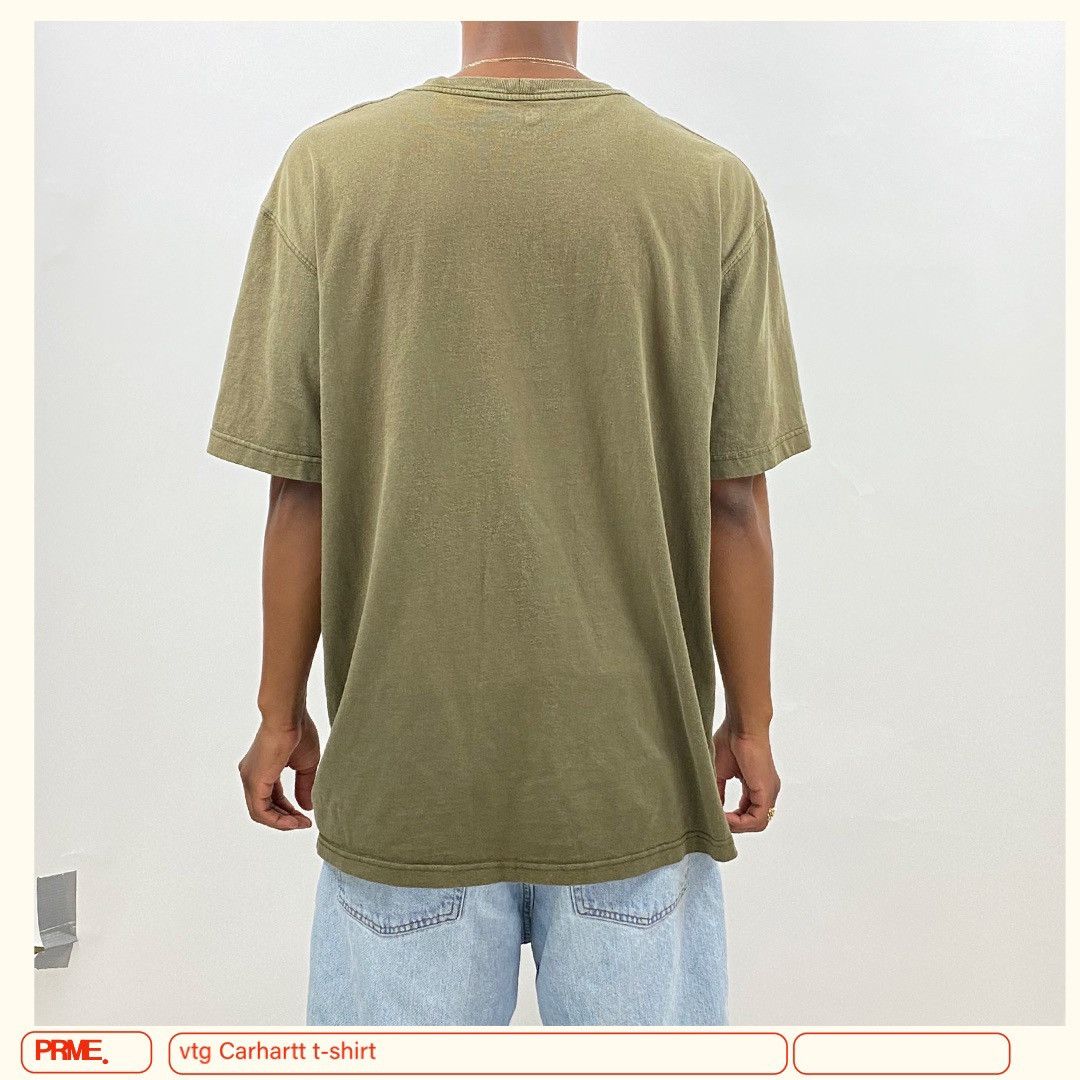 Carhartt × Vintage vintage Y2K CARHARTT Faded Logo Pocket t-shirt Size US L / EU 52-54 / 3 - 5 Thumbnail