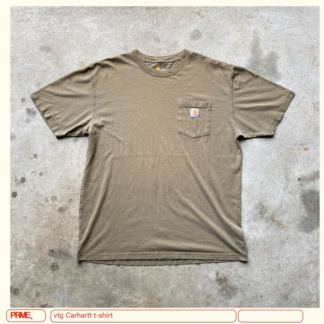 Carhartt × Vintage vintage Y2K CARHARTT Faded Logo Pocket t-shirt Size US L / EU 52-54 / 3 - 6 Thumbnail