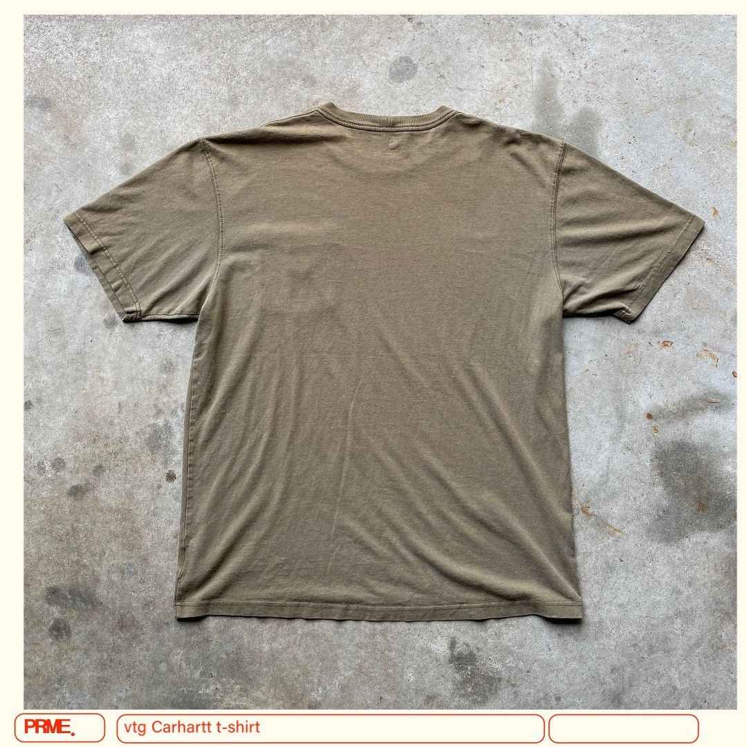 Carhartt × Vintage vintage Y2K CARHARTT Faded Logo Pocket t-shirt Size US L / EU 52-54 / 3 - 11 Thumbnail