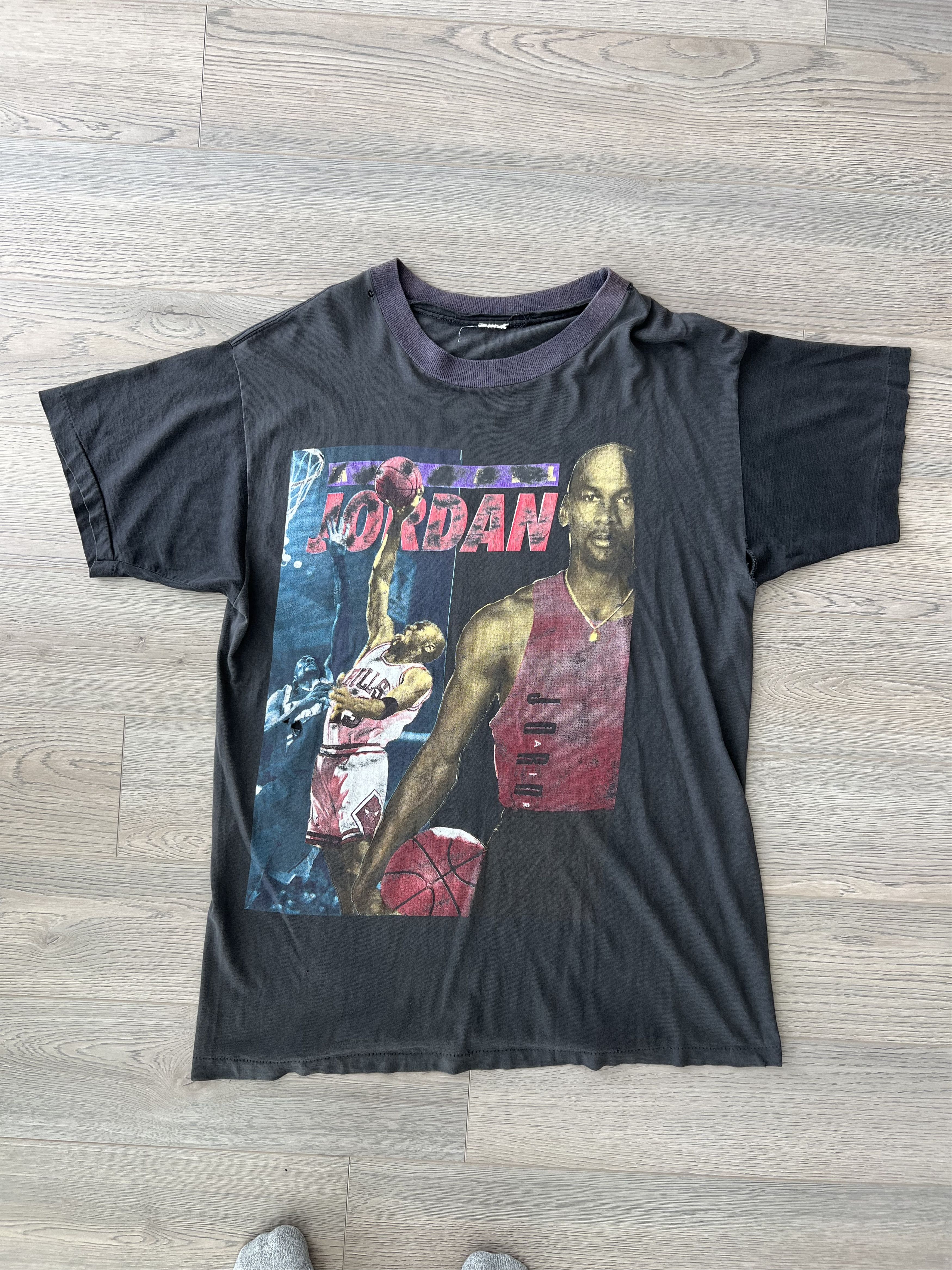 Image of Vintage Michael Jordan Raptee in Black, Men's (Size XL)