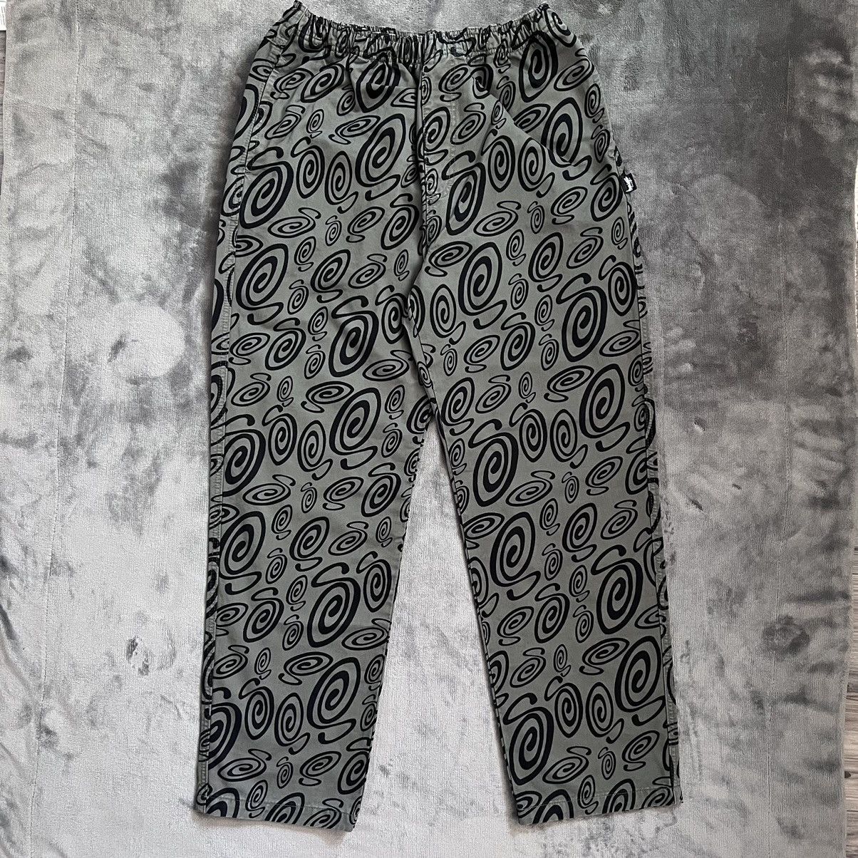 Stussy Stussy Swirly S Beach Pants - Sage | Grailed