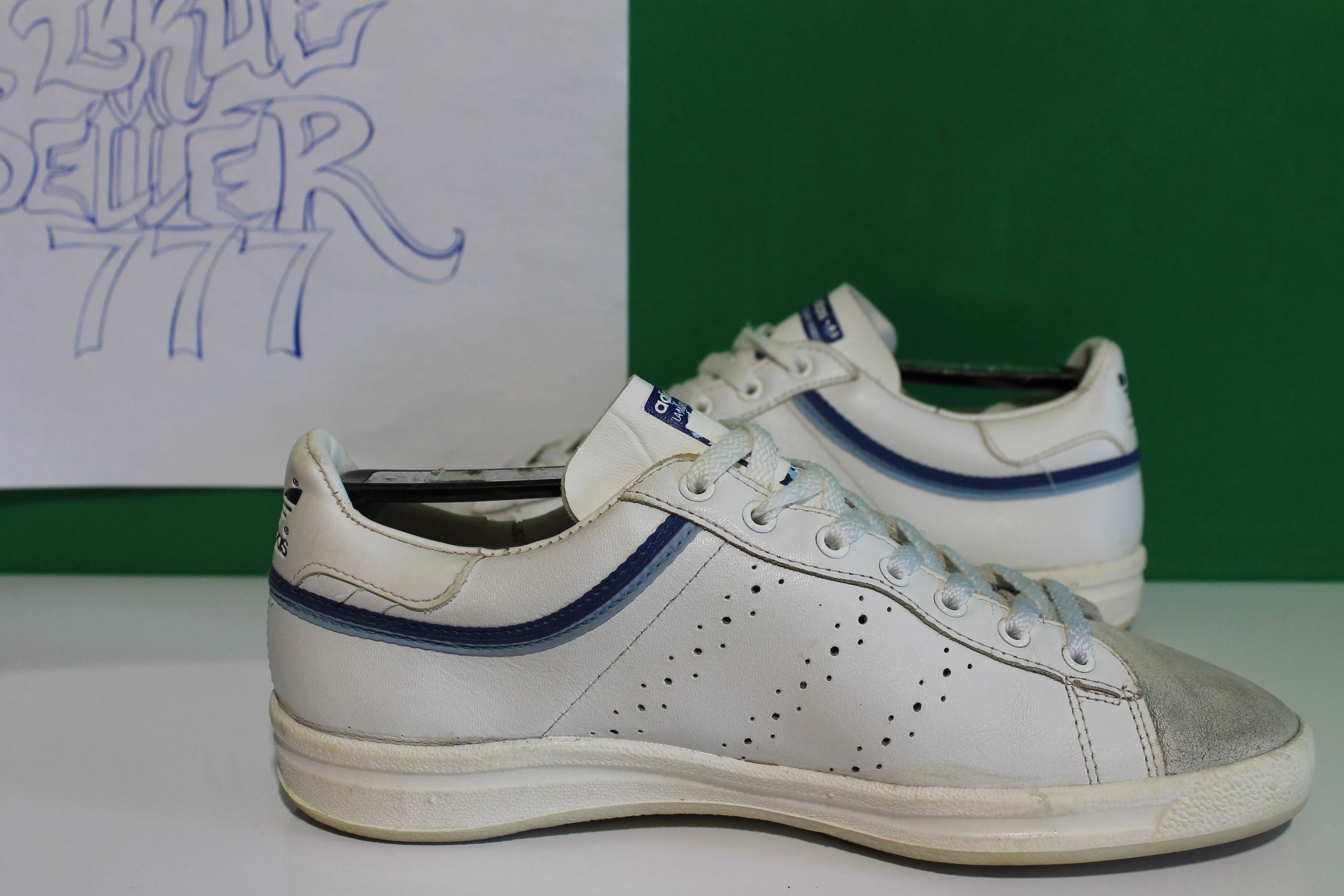 Adidas × Vintage Adidas Sneakers Vintage 70-80s VERY RARE Made in Italiy Size US 7.5 / EU 40-41 - 4 Thumbnail