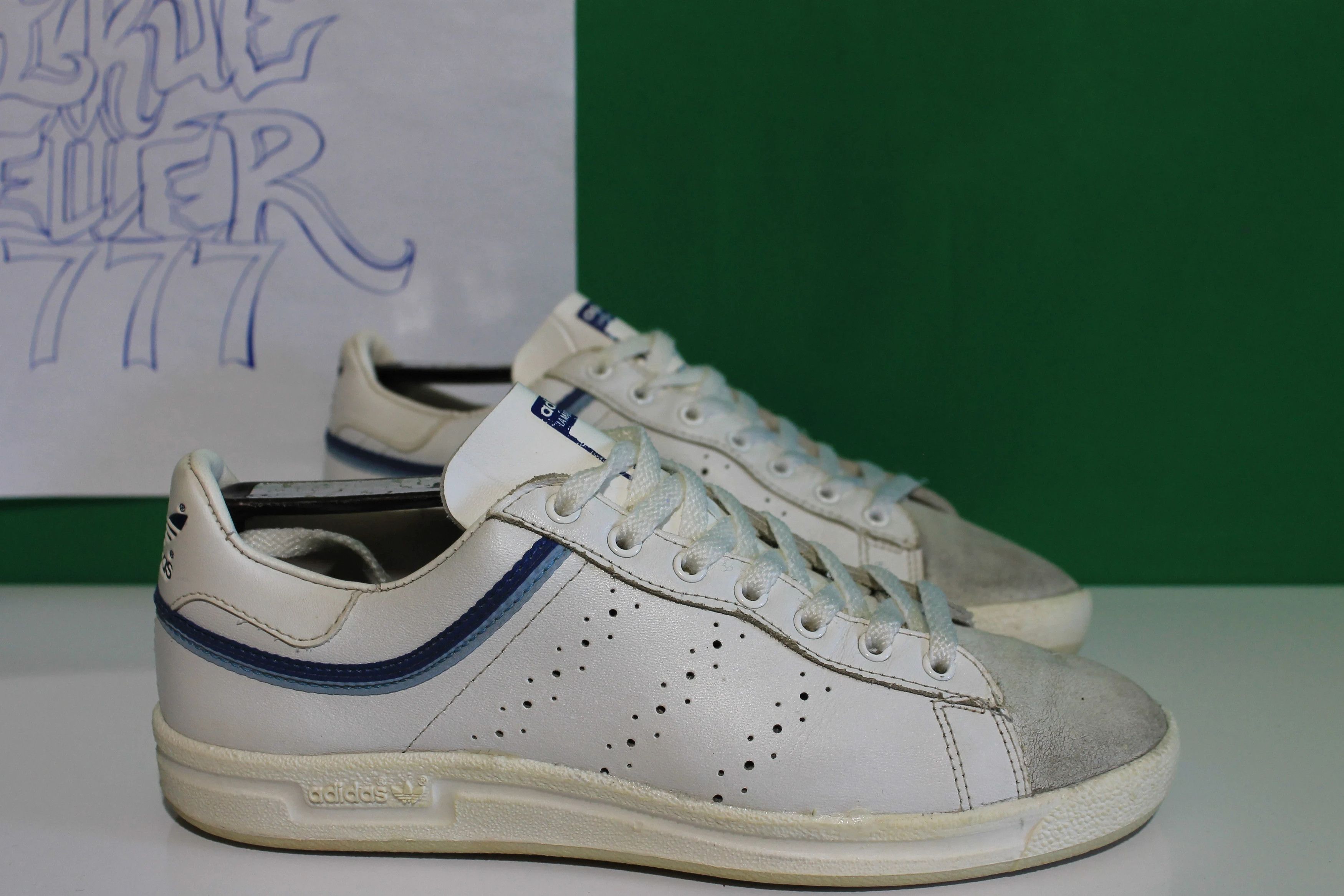 Adidas × Vintage Adidas Sneakers Vintage 70-80s VERY RARE Made in Italiy Size US 7.5 / EU 40-41 - 2 Thumbnail