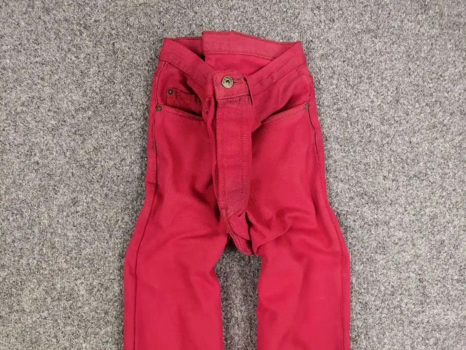 Levi's Rare Vintage 80's Levis 501 Made in Canada Red Denim Jeans Size US 33 - 4 Thumbnail