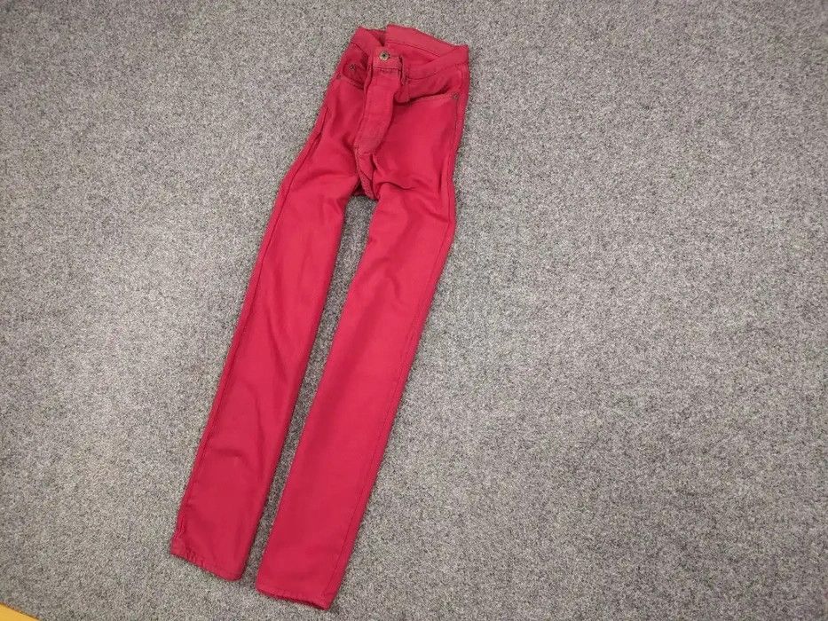 Levi's Rare Vintage 80's Levis 501 Made in Canada Red Denim Jeans Size US 33 - 3 Thumbnail