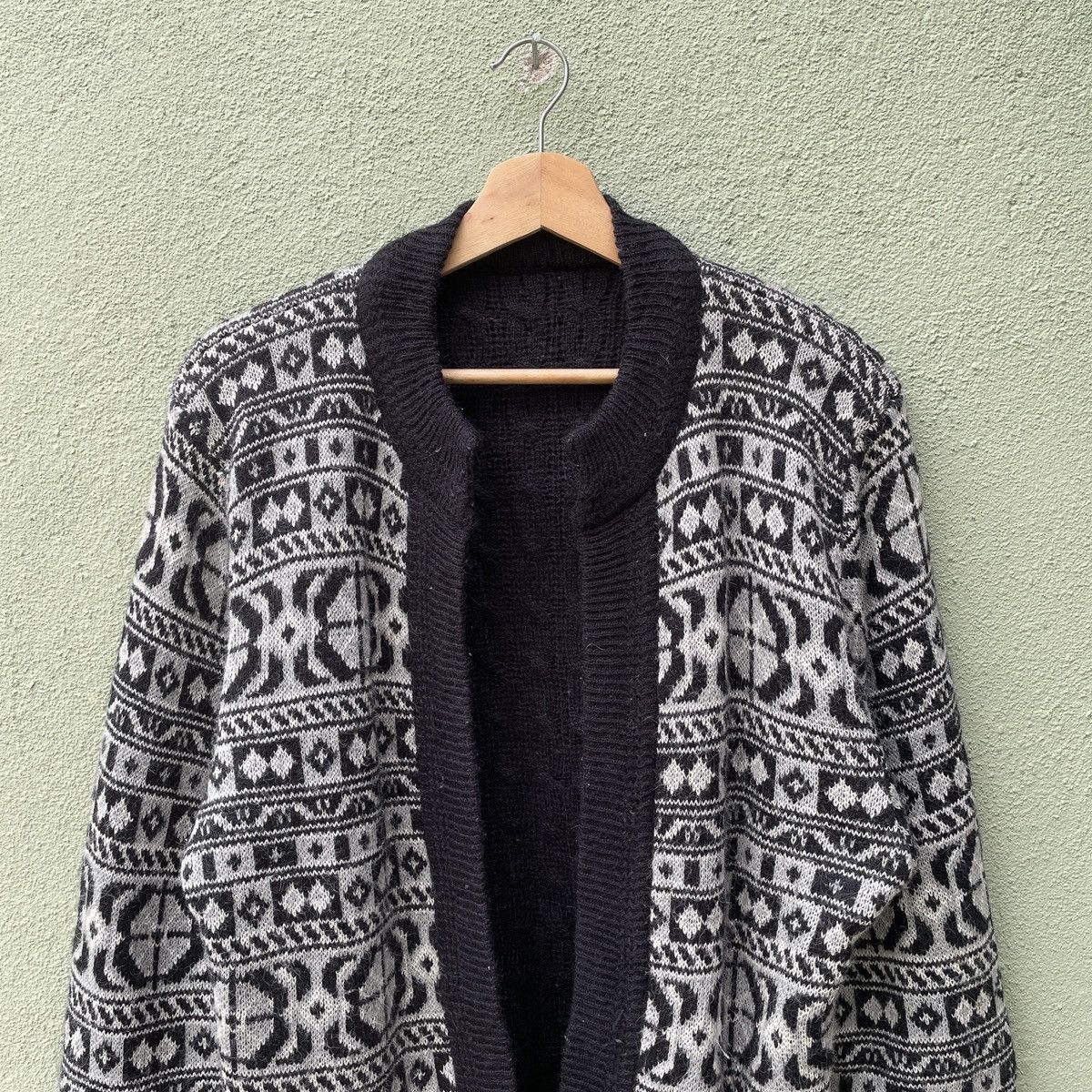 Japanese Brand Vintage Japanese Rare Design Full Print Cardigan Knitwear Size US L / EU 52-54 / 3 - 3 Thumbnail