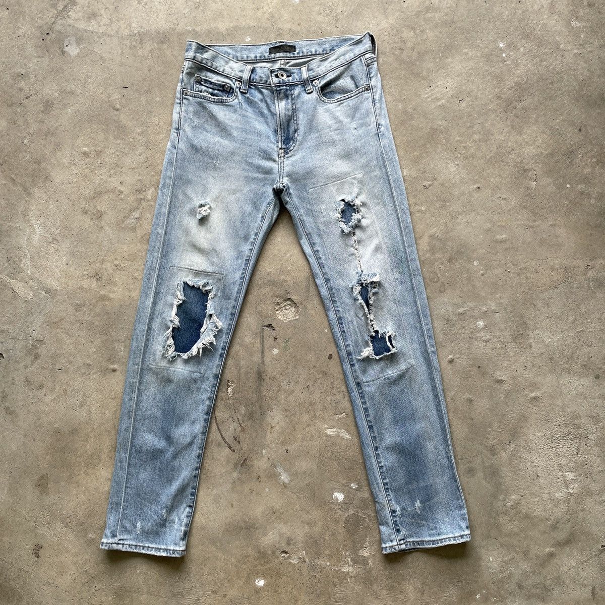 Japanese Brand Vtg Japanese Jeans 29x28 Japanese Denim Distressed Pants Size US 29 - 1 Thumbnail