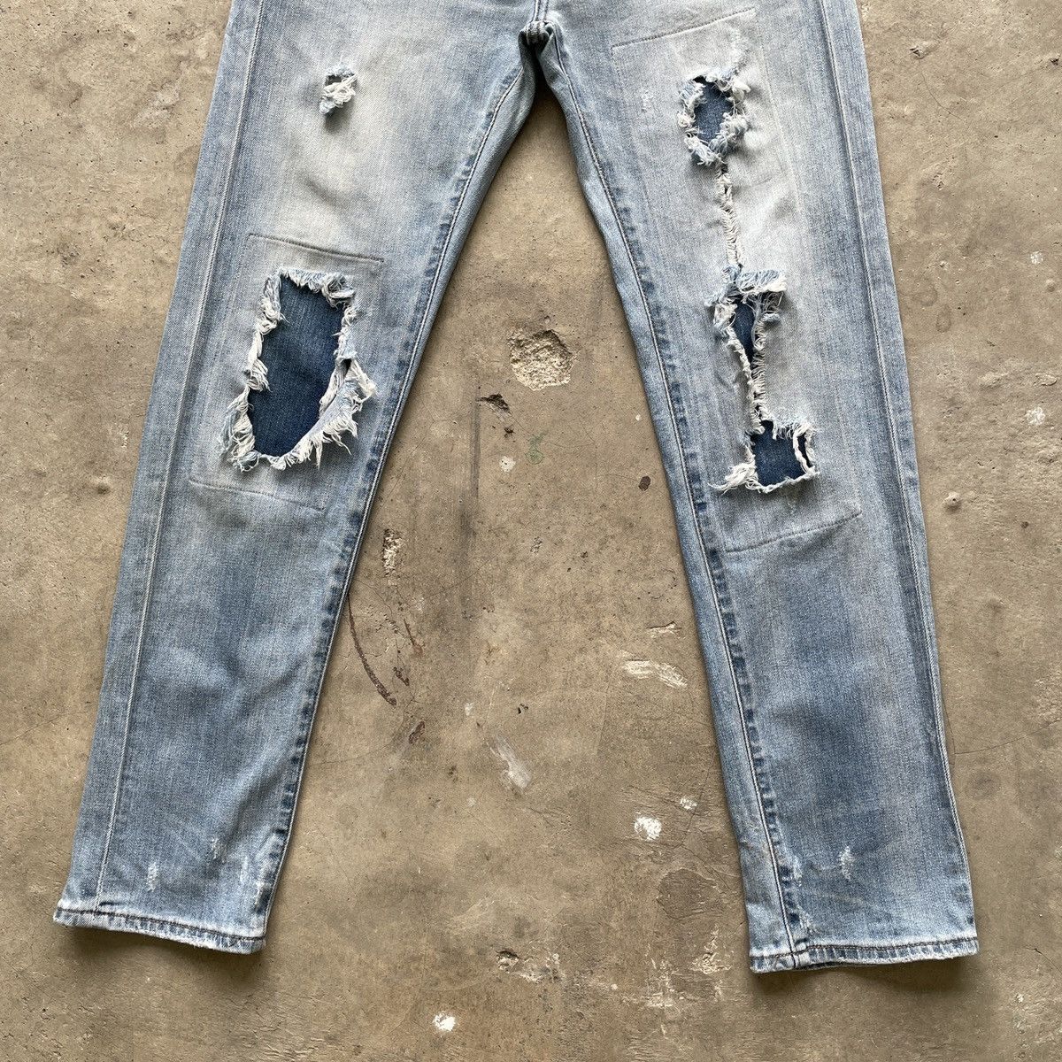 Japanese Brand Vtg Japanese Jeans 29x28 Japanese Denim Distressed Pants Size US 29 - 5 Thumbnail