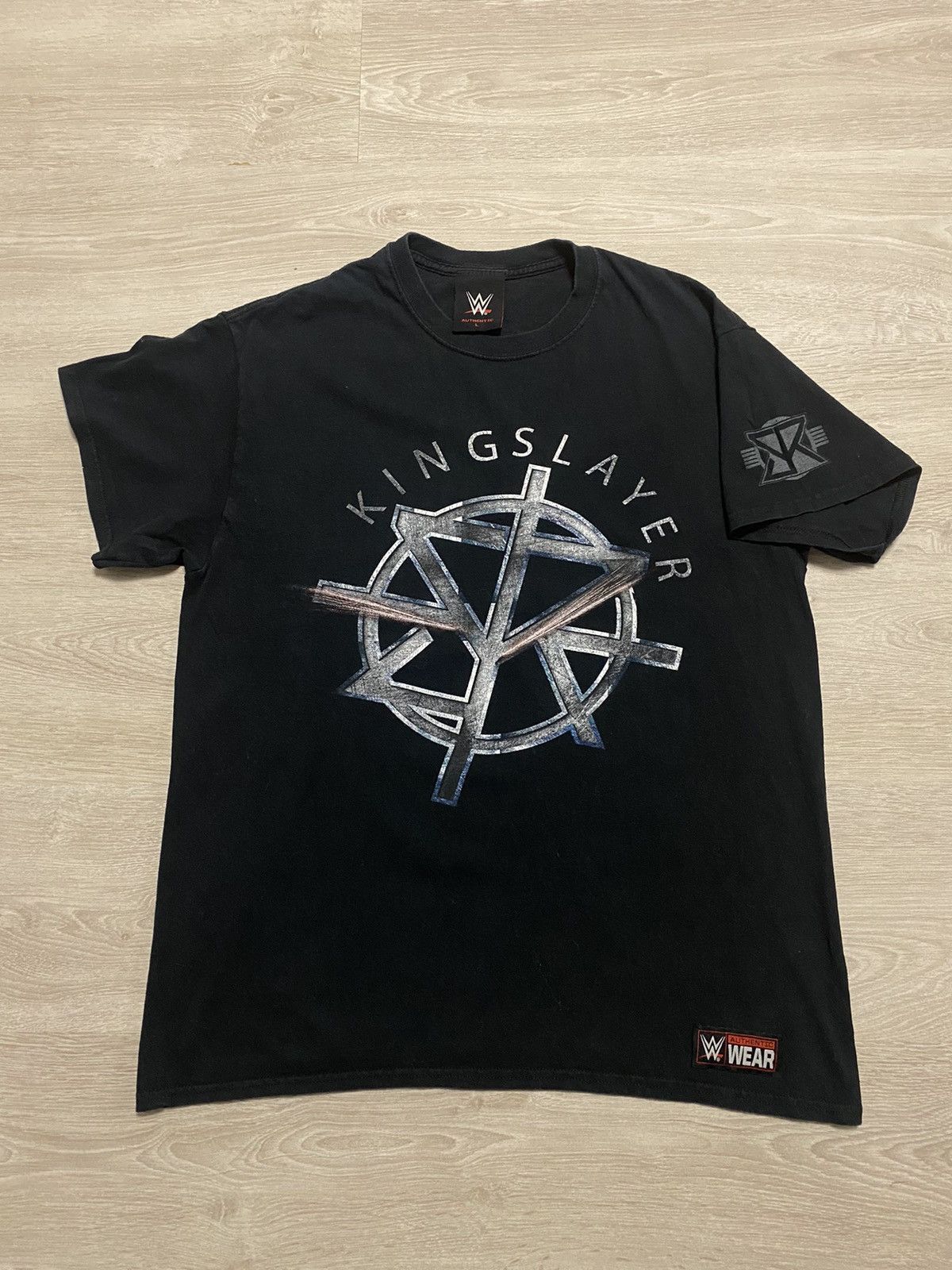 WWE Vintage WWE WWF KINGSLAYER TEE band rare old y2k Size US L / EU 52-54 / 3 - 2 Thumbnail
