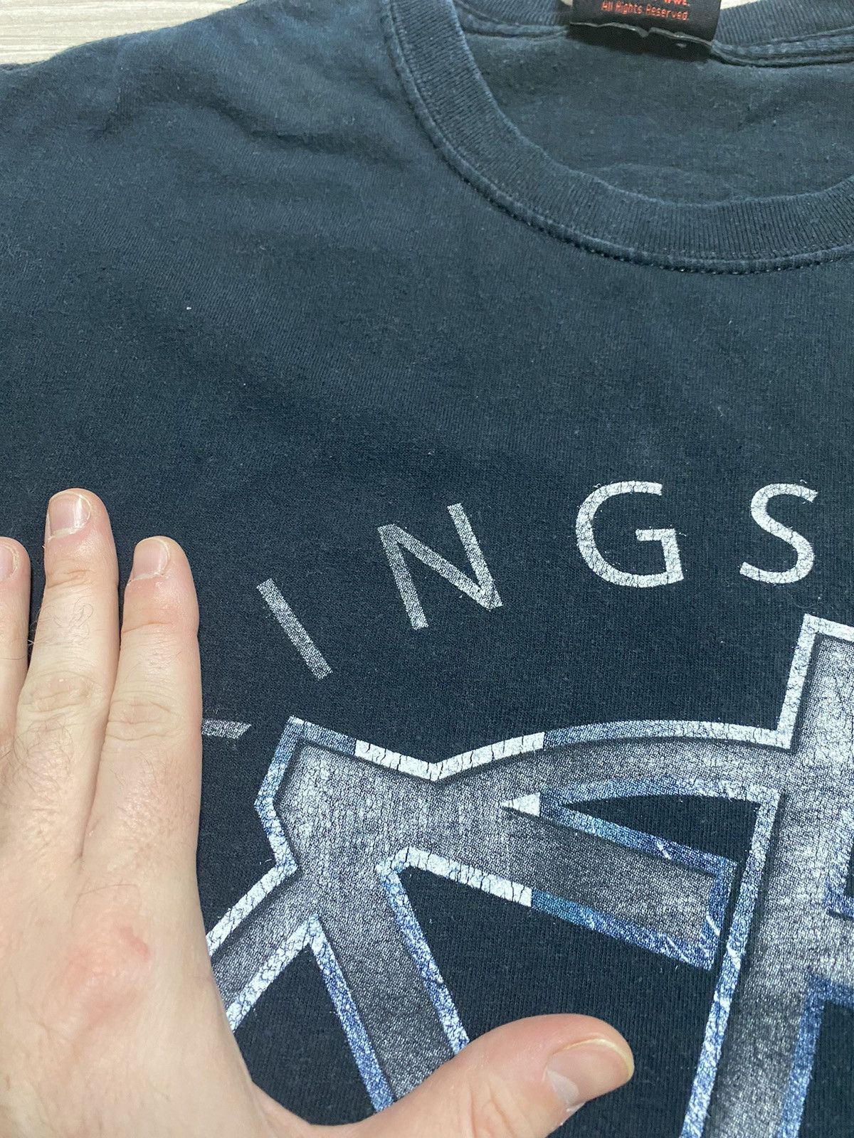 WWE Vintage WWE WWF KINGSLAYER TEE band rare old y2k Size US L / EU 52-54 / 3 - 7 Thumbnail