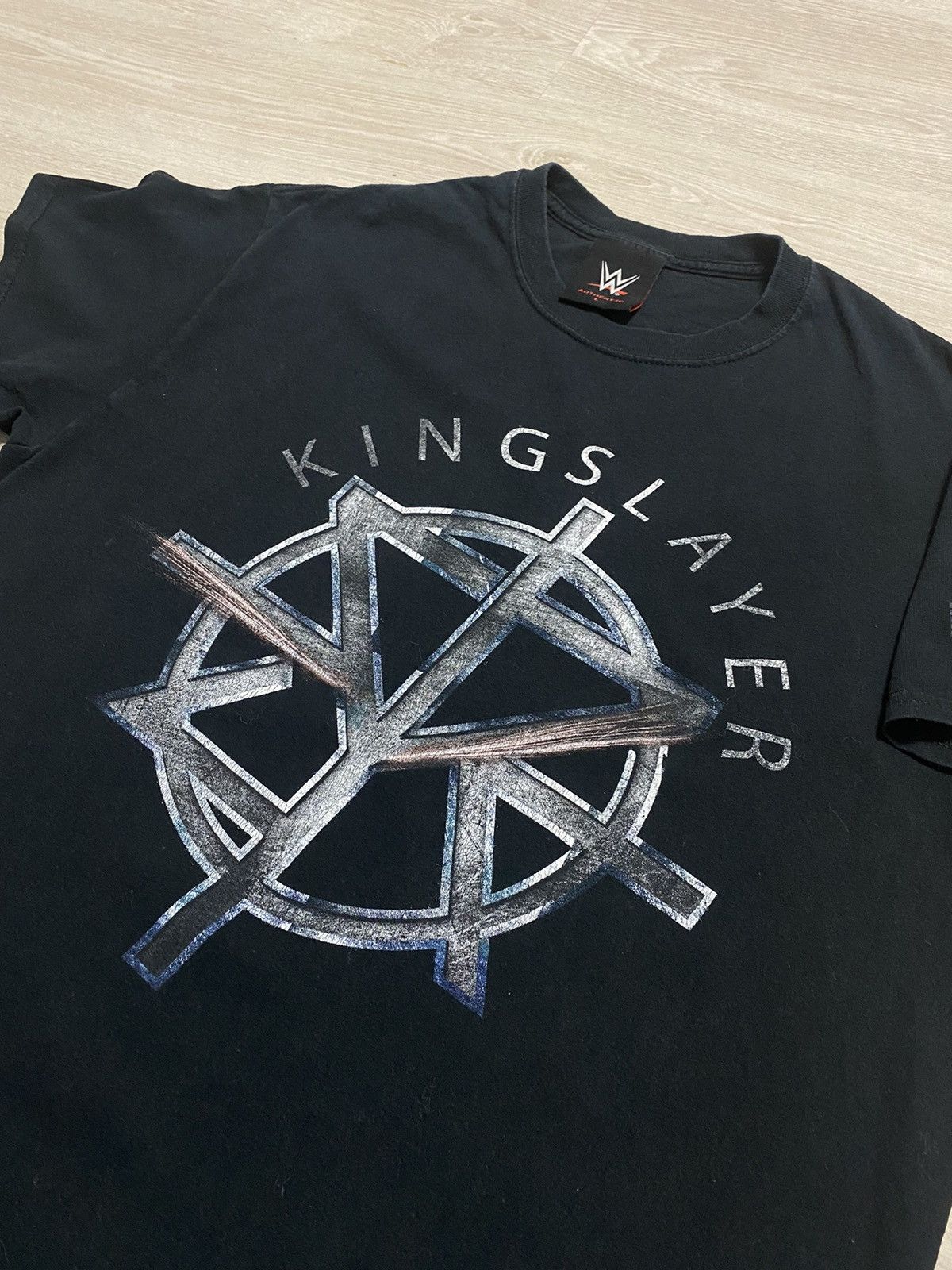 WWE Vintage WWE WWF KINGSLAYER TEE band rare old y2k Size US L / EU 52-54 / 3 - 4 Thumbnail