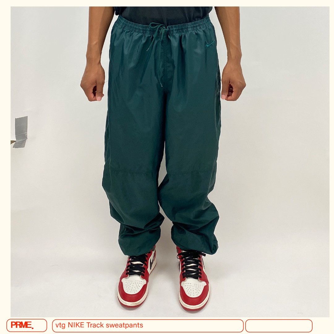Nike × Vintage vintage 90s NIKE TRACK Nylon sweatpants Size US 36 / EU 52 - 5 Thumbnail