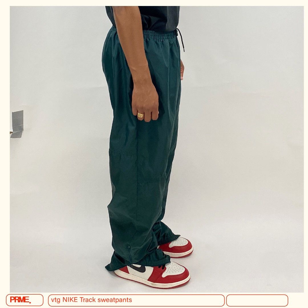 Nike × Vintage vintage 90s NIKE TRACK Nylon sweatpants Size US 36 / EU 52 - 1 Thumbnail