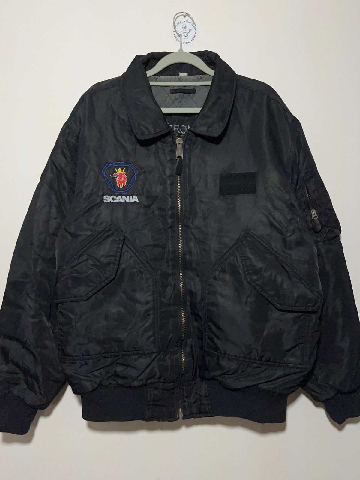 Vintage Scania 2000s vintage trucker flyer’s bomber jacket rare Size US XL / EU 56 / 4 - 1 Thumbnail