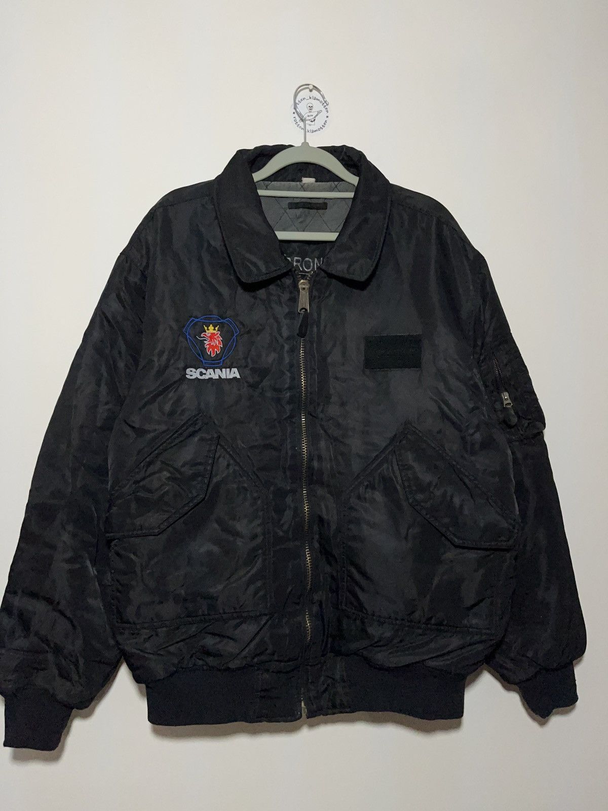 Vintage Scania 2000s vintage trucker flyer’s bomber jacket rare Size US XL / EU 56 / 4 - 2 Thumbnail