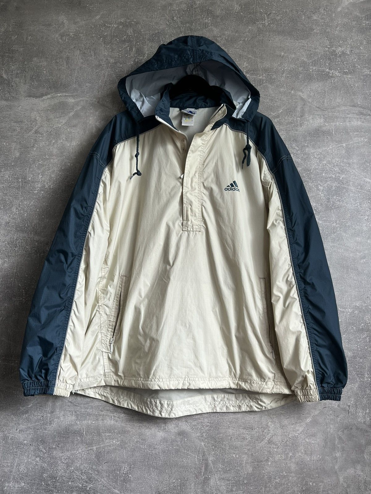 Vintage Vintage Adidas Half Zip Jacket Size L - XL Size US L / EU 52-54 / 3 - 1 Thumbnail
