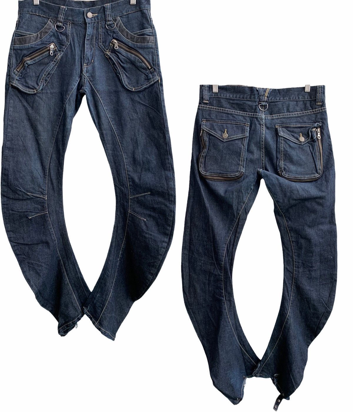 Japanese Brand PPFM Curve Leg Jeans
