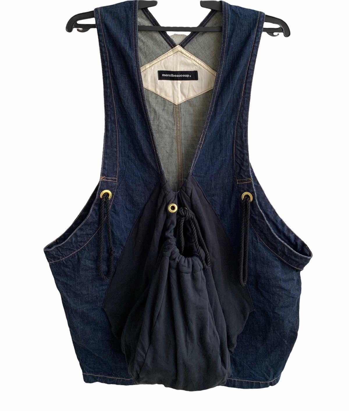 Issey Miyake Japanese Brand Mercibeucoup Kangaroo Pocket Denim Size US M / EU 48-50 / 2 - 2 Thumbnail
