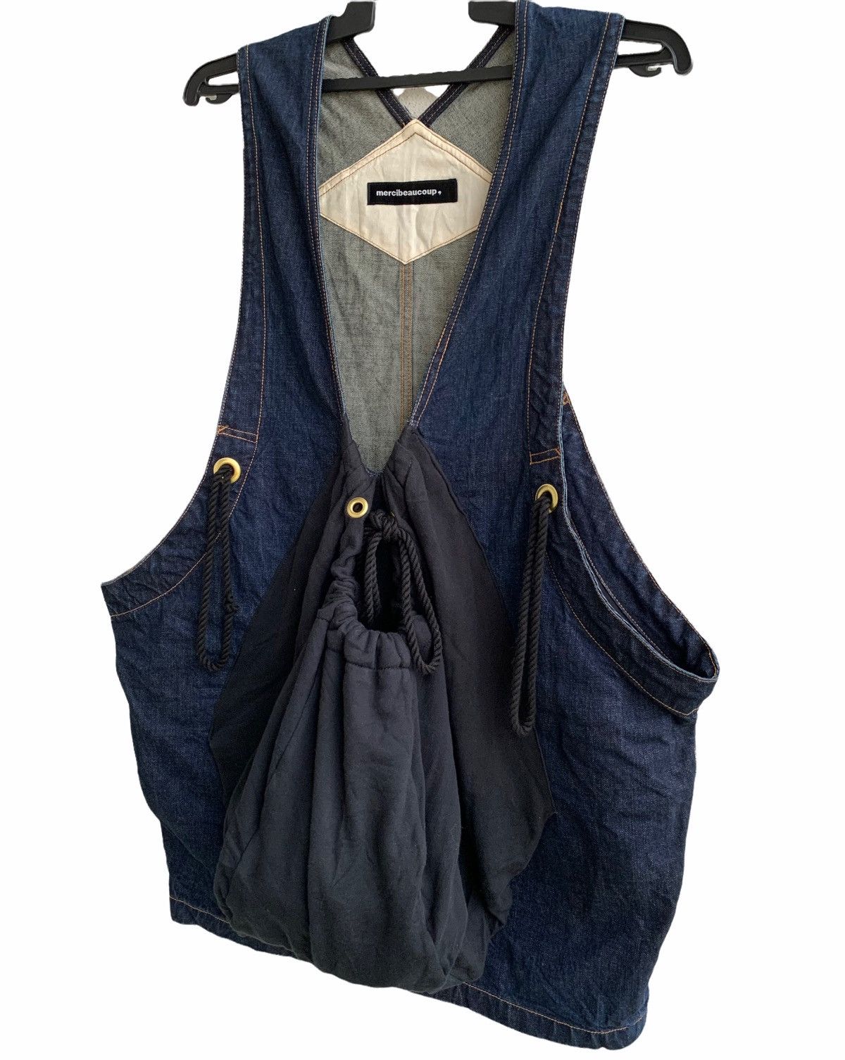 Issey Miyake Japanese Brand Mercibeucoup Kangaroo Pocket Denim Size US M / EU 48-50 / 2 - 1 Thumbnail