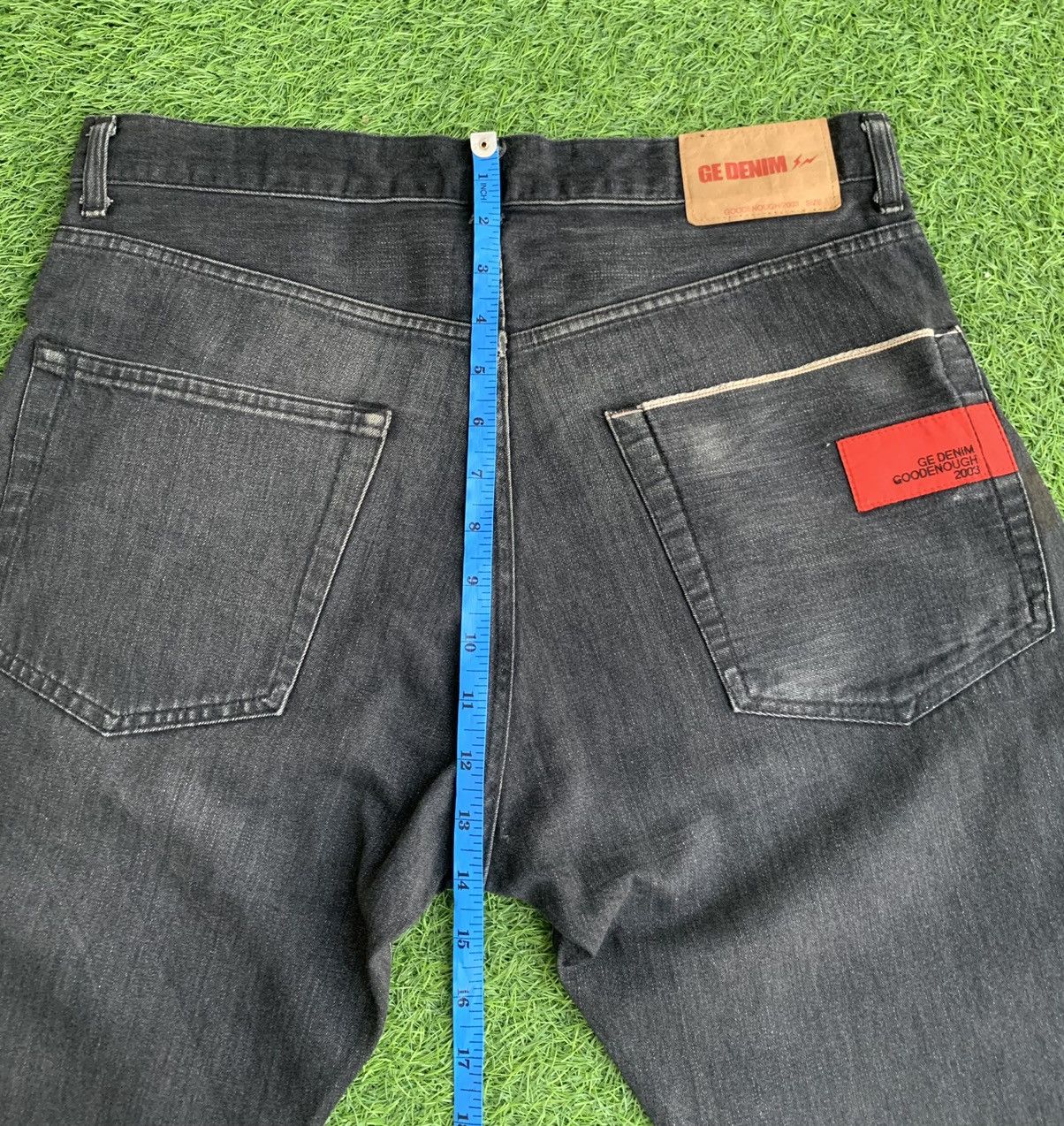 Fragment Design × GOODENOUGH × Hiroshi Fujiwara Vtg Ge Denim GoodEnough 2003 Fragment Design Selvedge Jeans Size US 33 - 15 Thumbnail