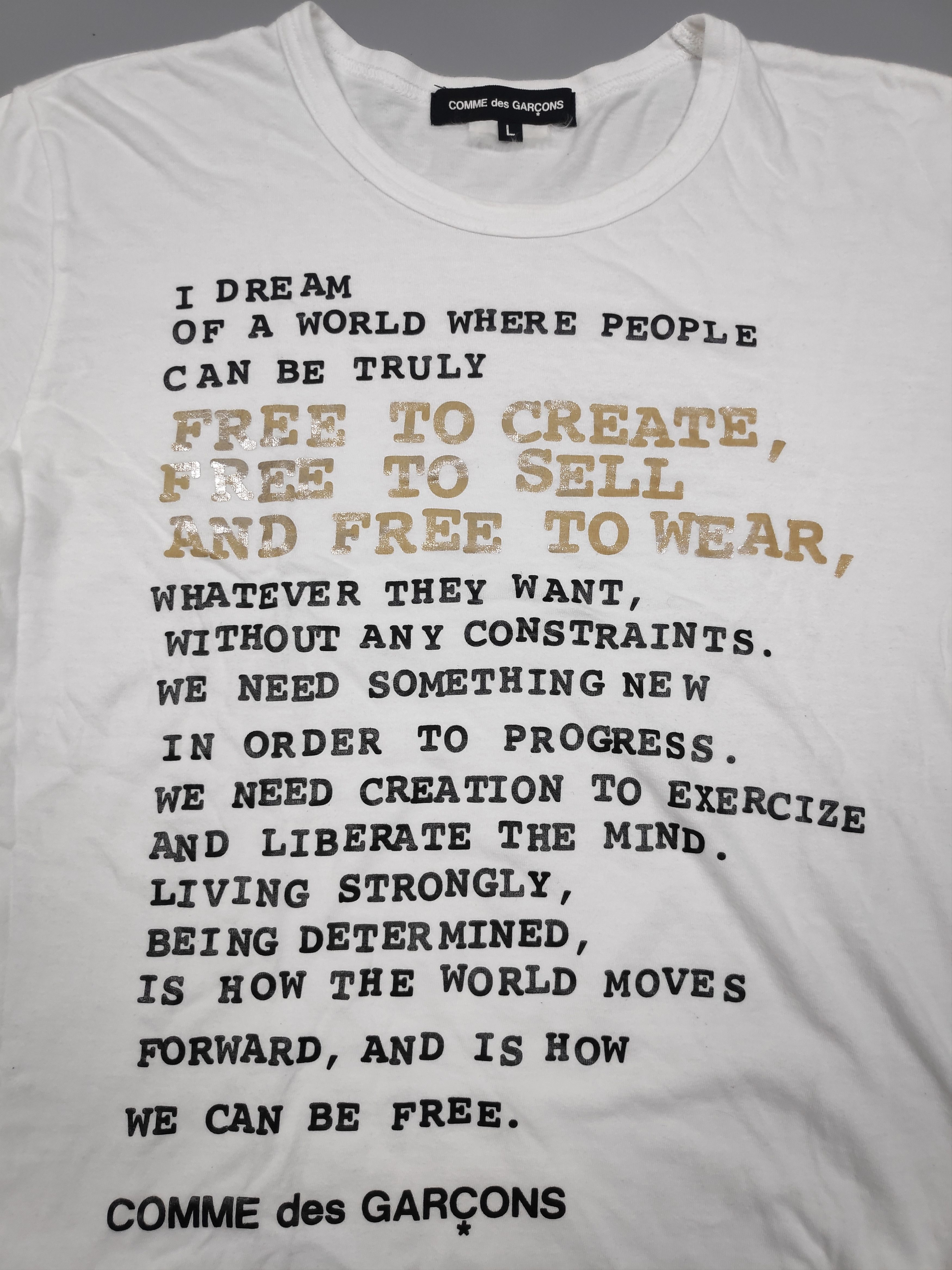 Comme des Garcons 🔥RARE🔥COMME DES GARCONS TEE Size L / US 10 / IT 46 - 9 Thumbnail