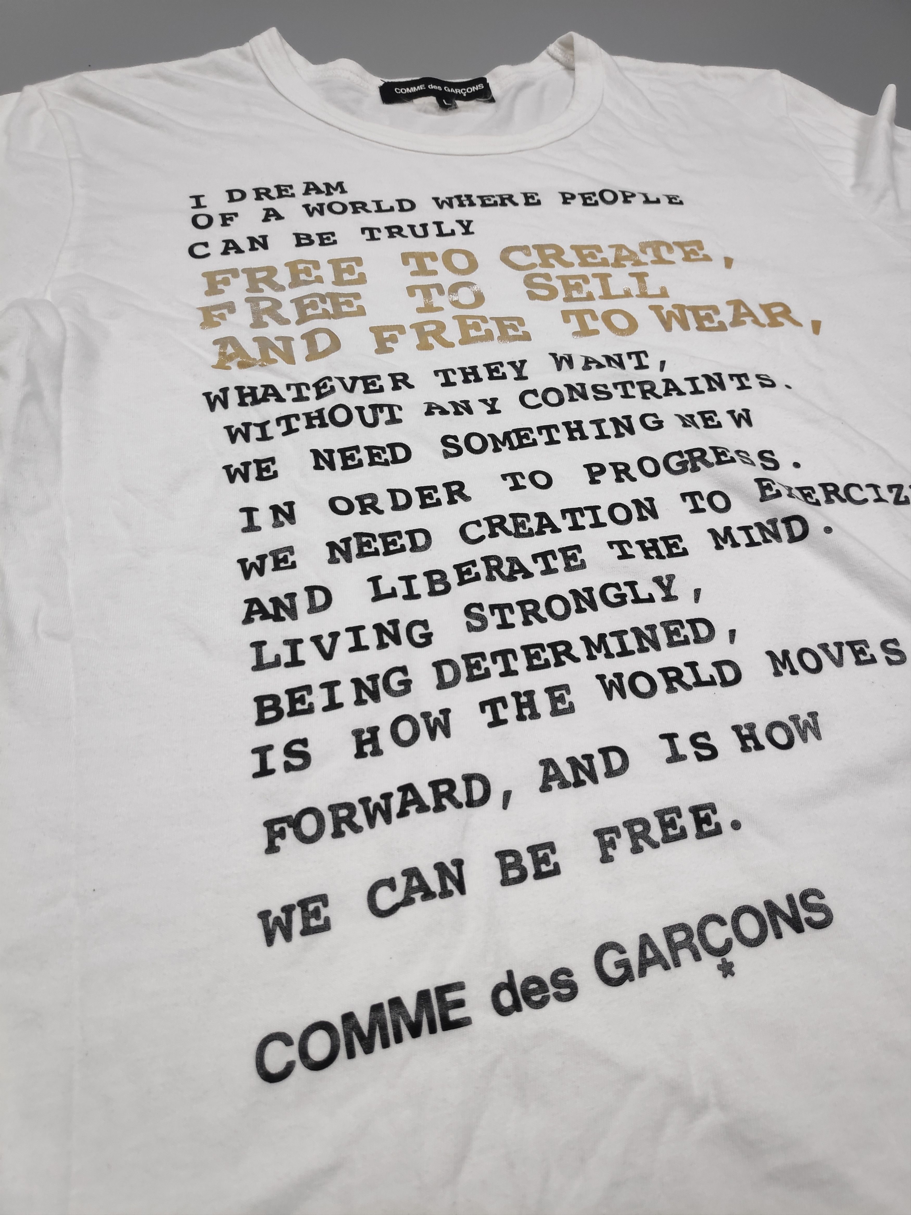 Comme des Garcons 🔥RARE🔥COMME DES GARCONS TEE Size L / US 10 / IT 46 - 8 Thumbnail