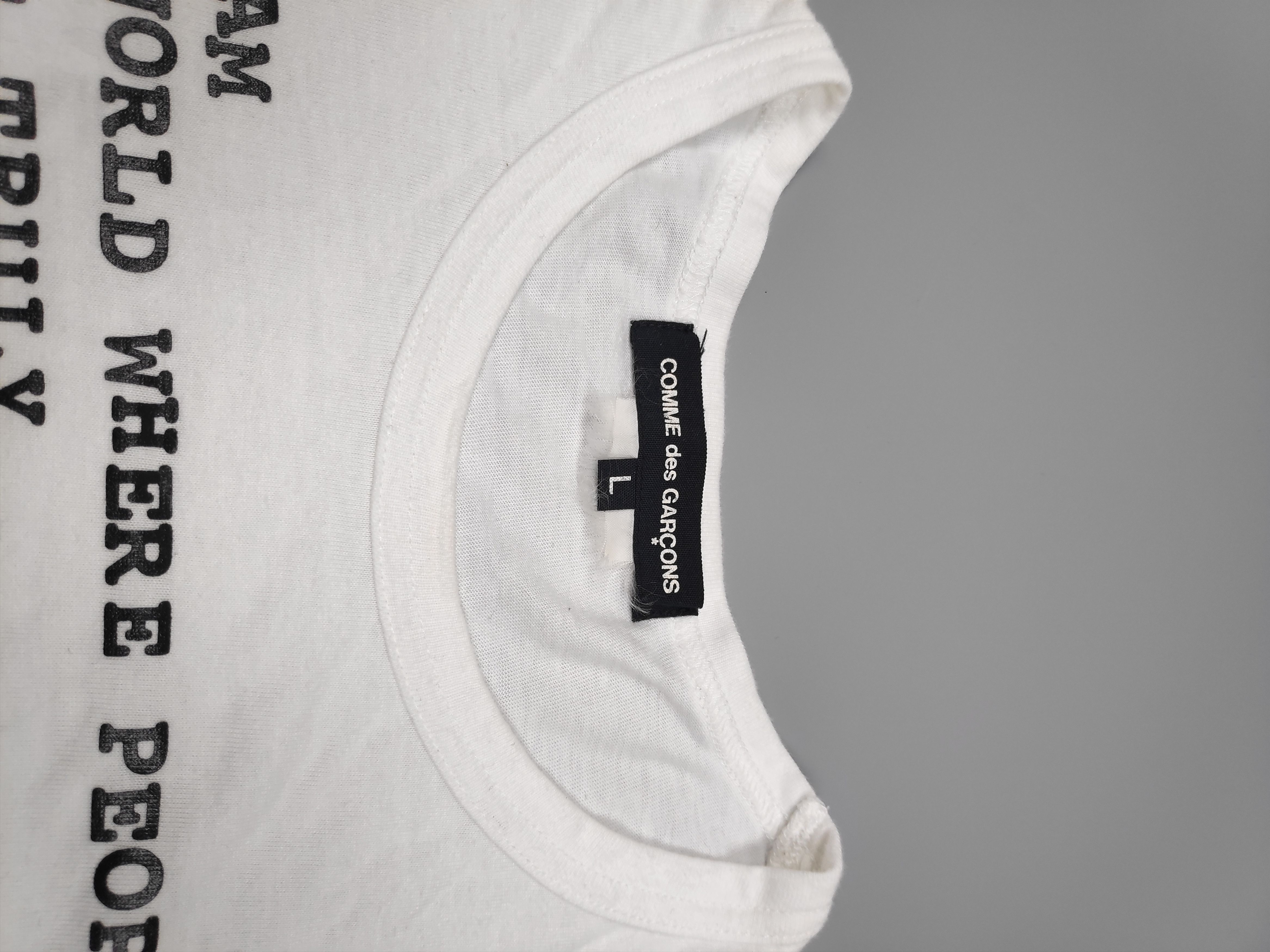 Comme des Garcons 🔥RARE🔥COMME DES GARCONS TEE Size L / US 10 / IT 46 - 10 Thumbnail