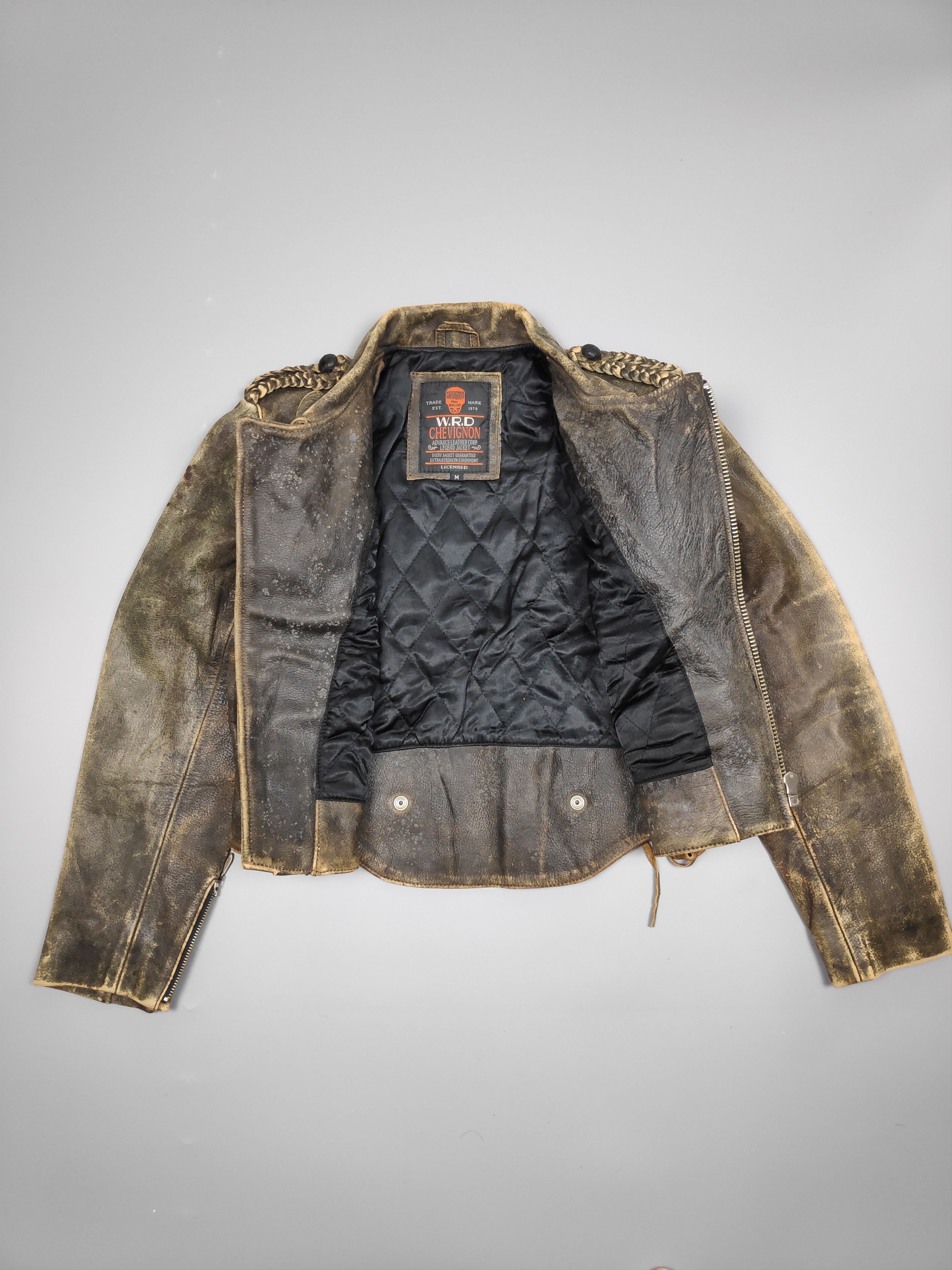 Chevignon VINTAGE LEATHER JACKET CHEVIGNON Size US S / EU 44-46 / 1 - 6 Thumbnail