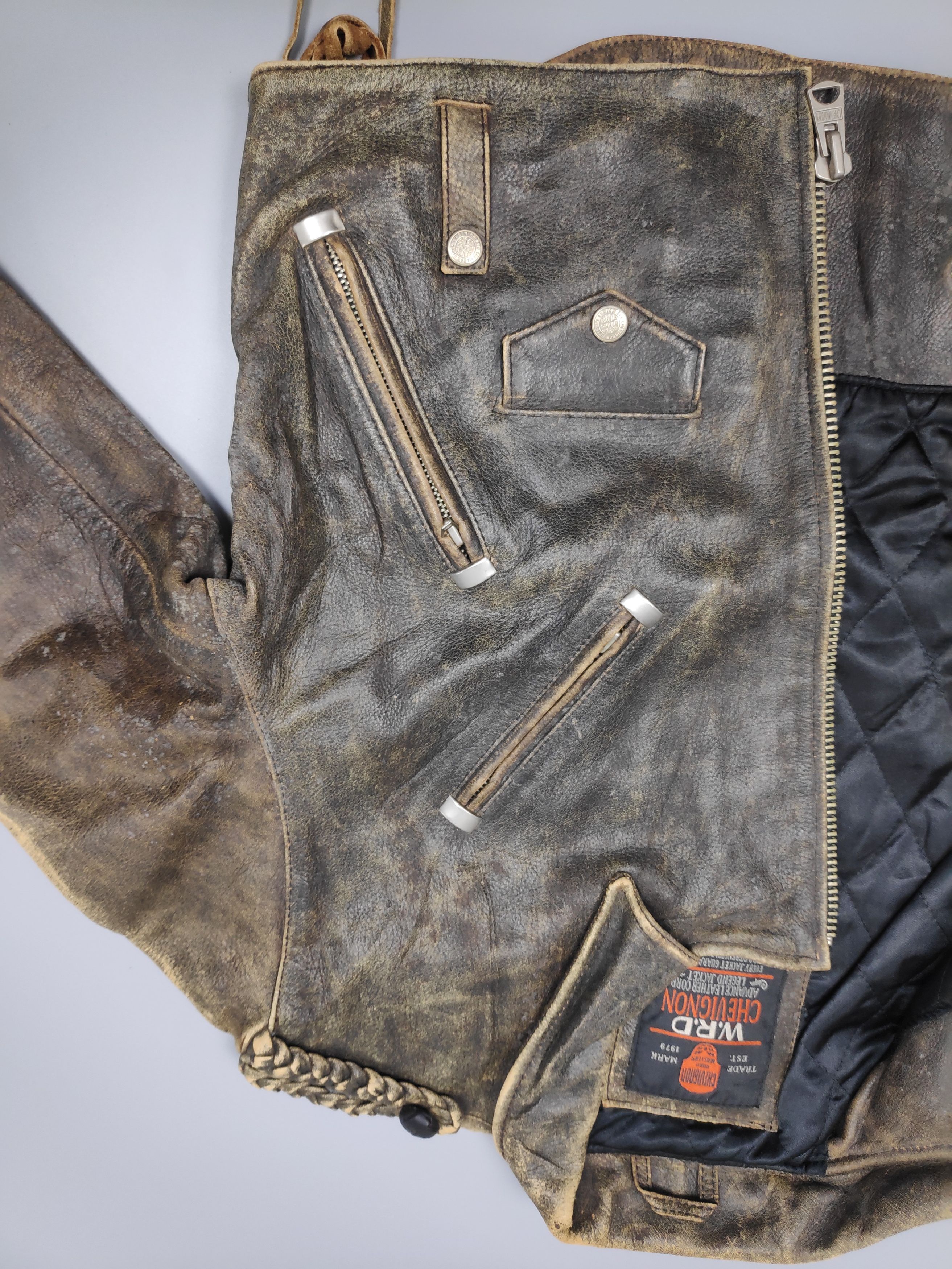 Chevignon VINTAGE LEATHER JACKET CHEVIGNON Size US S / EU 44-46 / 1 - 12 Thumbnail